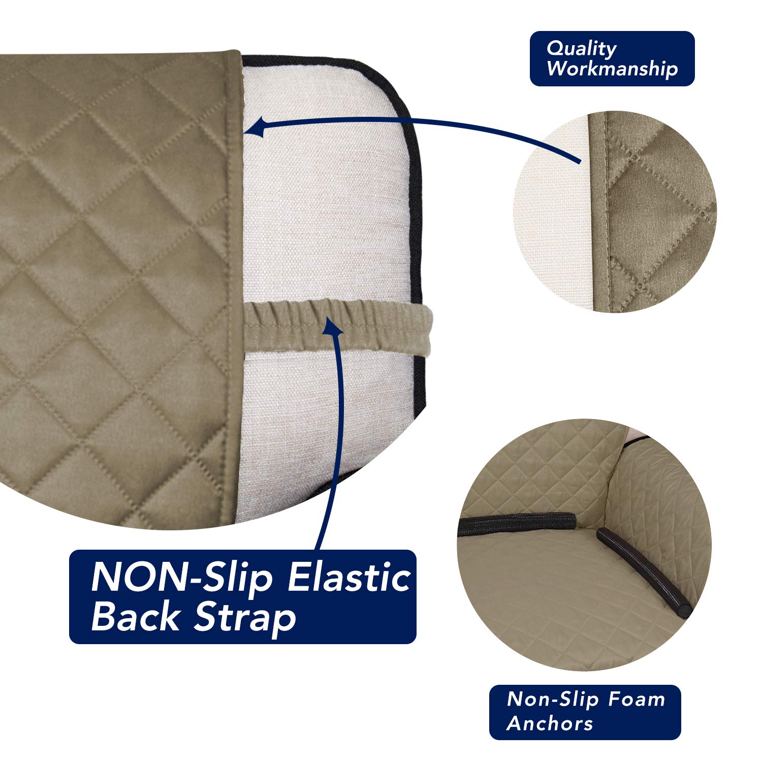 Reversible Quilted Sofa Cover