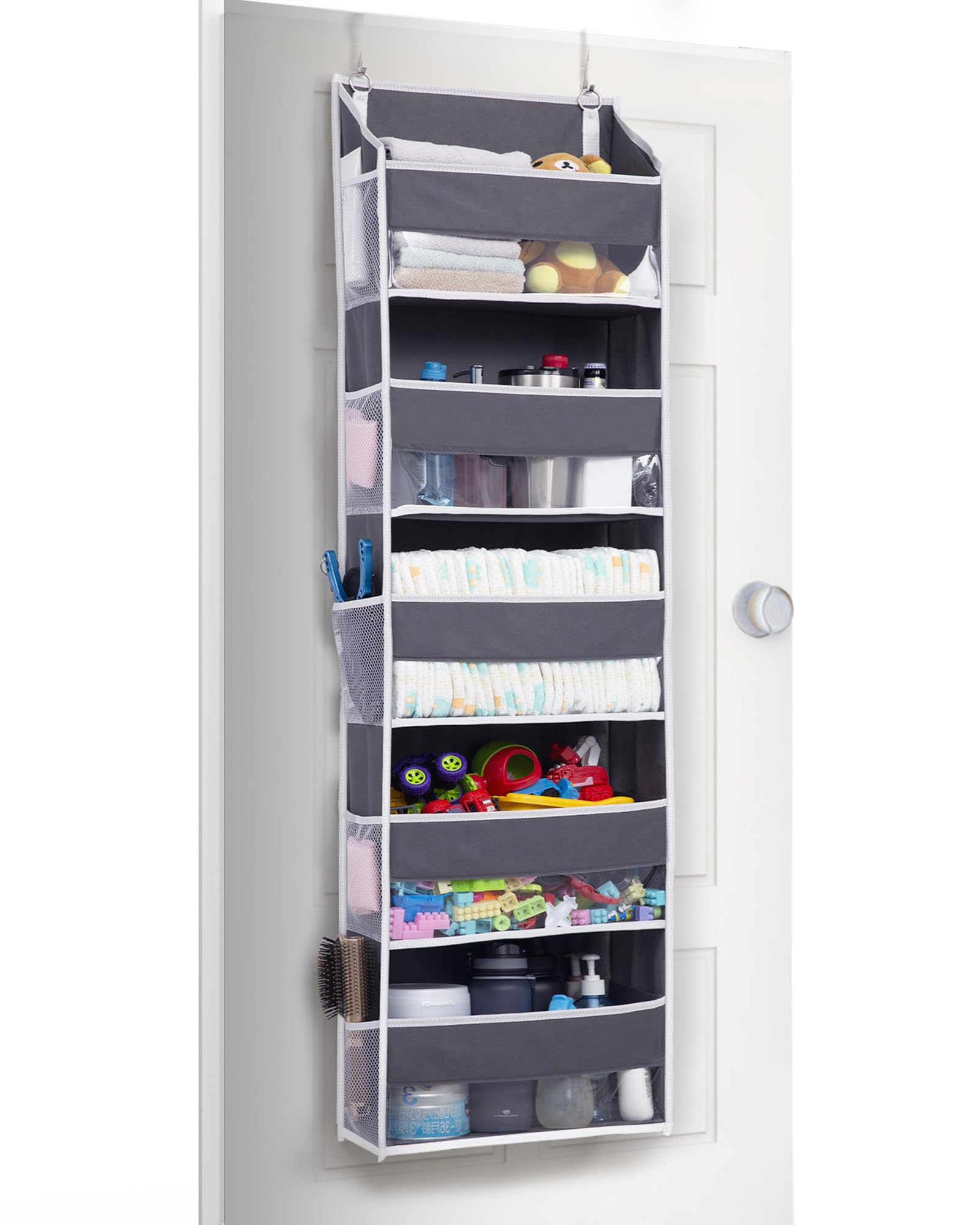 1 Pack Compact Size Over Door Organizer Slim Door Storage for Small