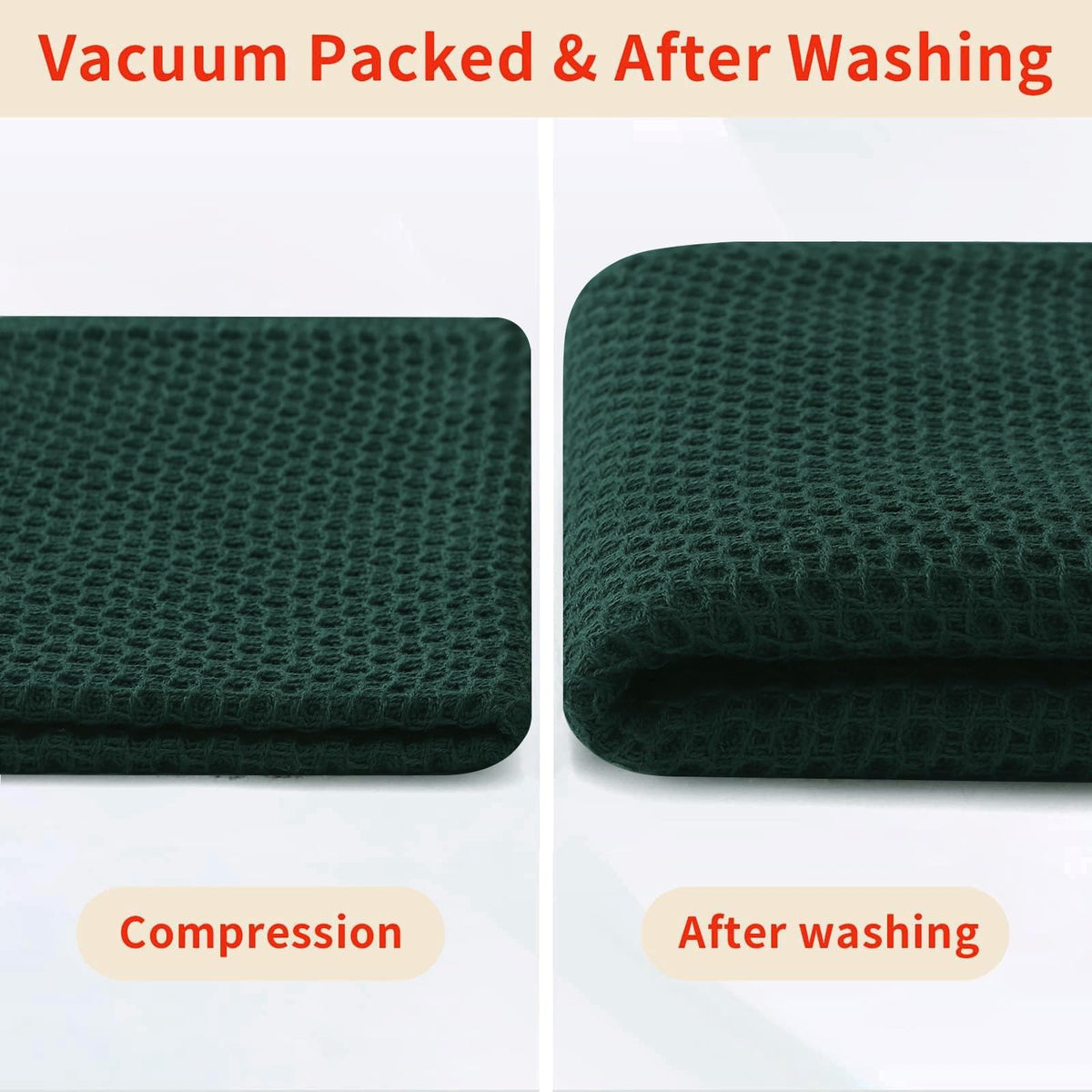 100% Cotton Waffle Weave Kitchen Dish Cloths 24 (24 Count)