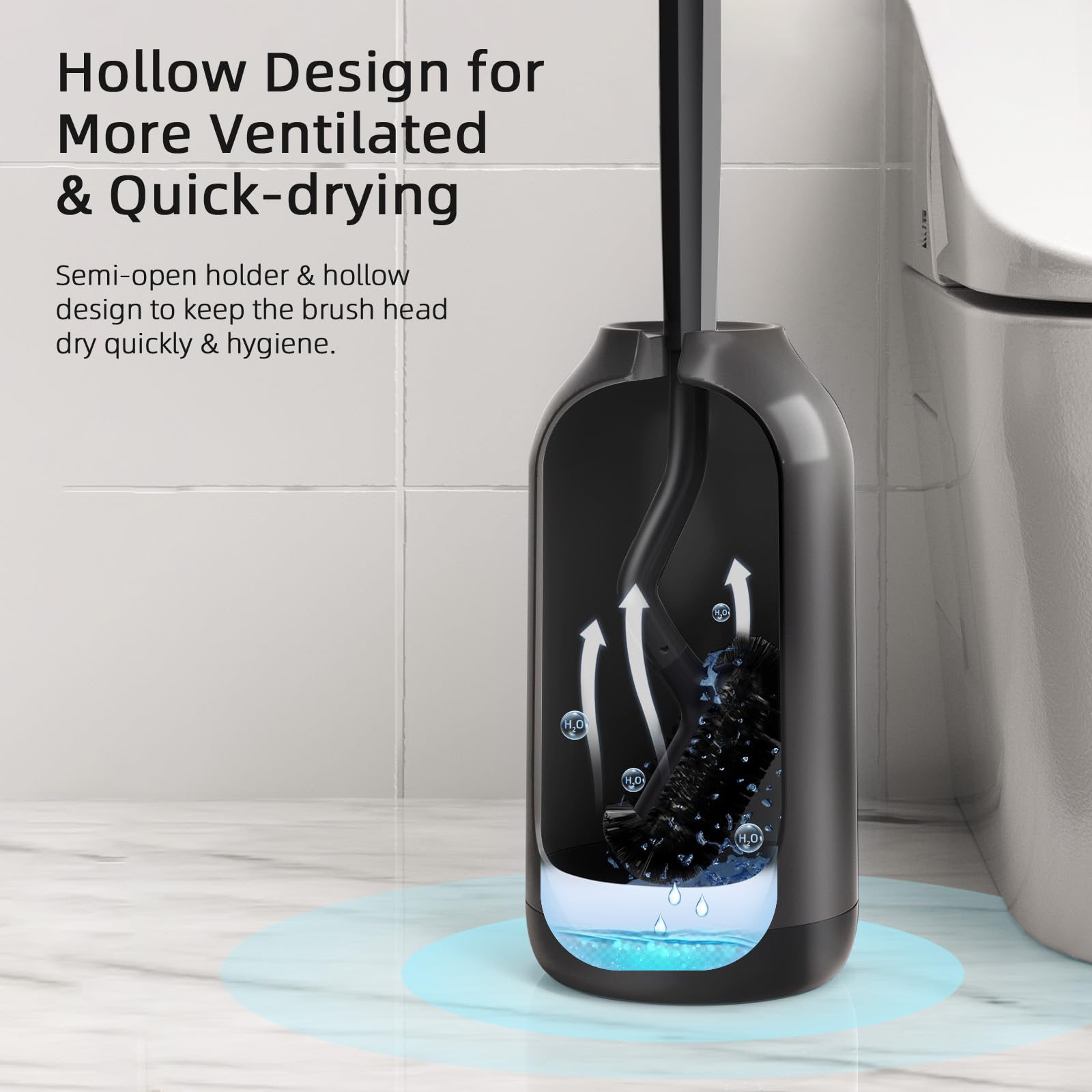 Toilet Bowl Brush Holder Set
