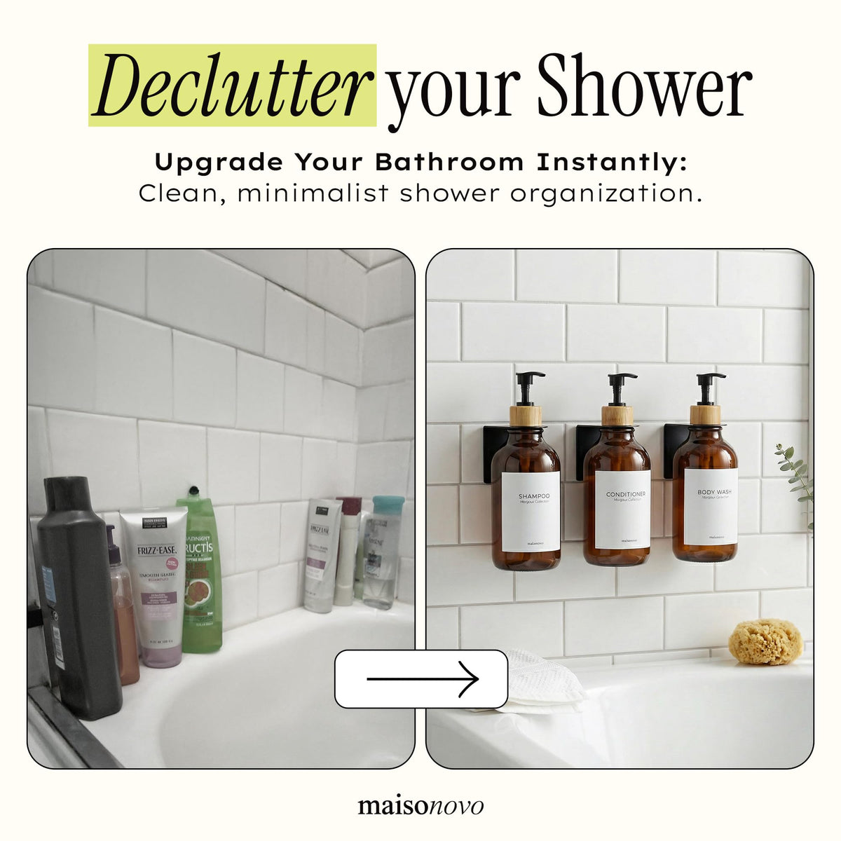 Shampoo and Conditioner Dispenser