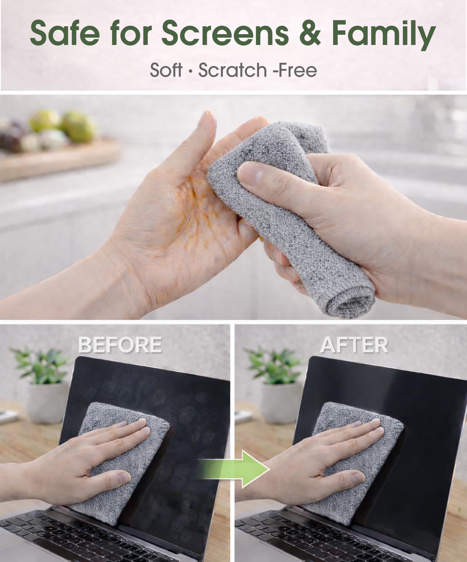 Microfiber Cleaning Cloth Roll (100 Count)