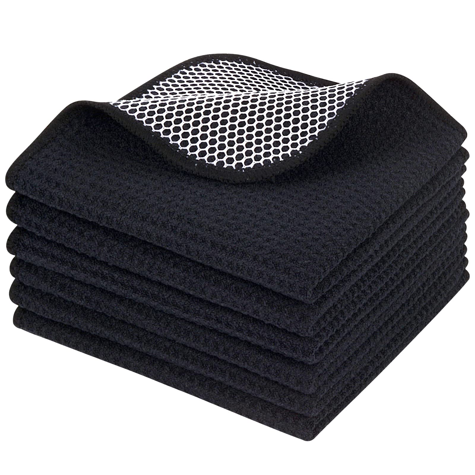 Dish Cloths for Washing Dishes with Scrub Side (6 Count)