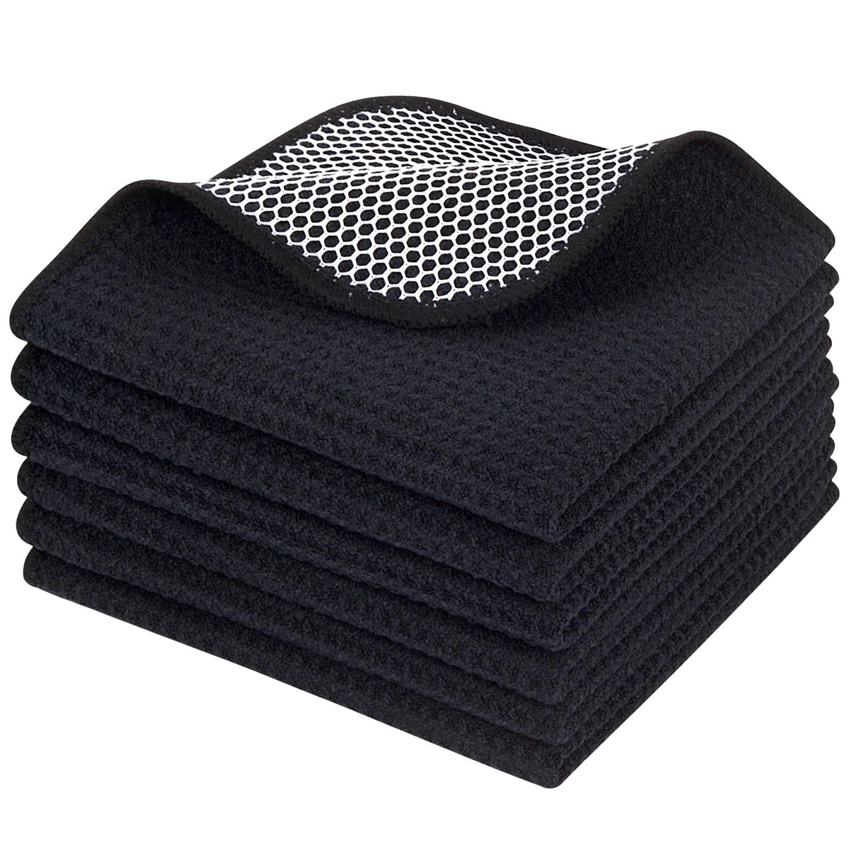 Dish Cloths for Washing Dishes with Scrub Side (6 Count)