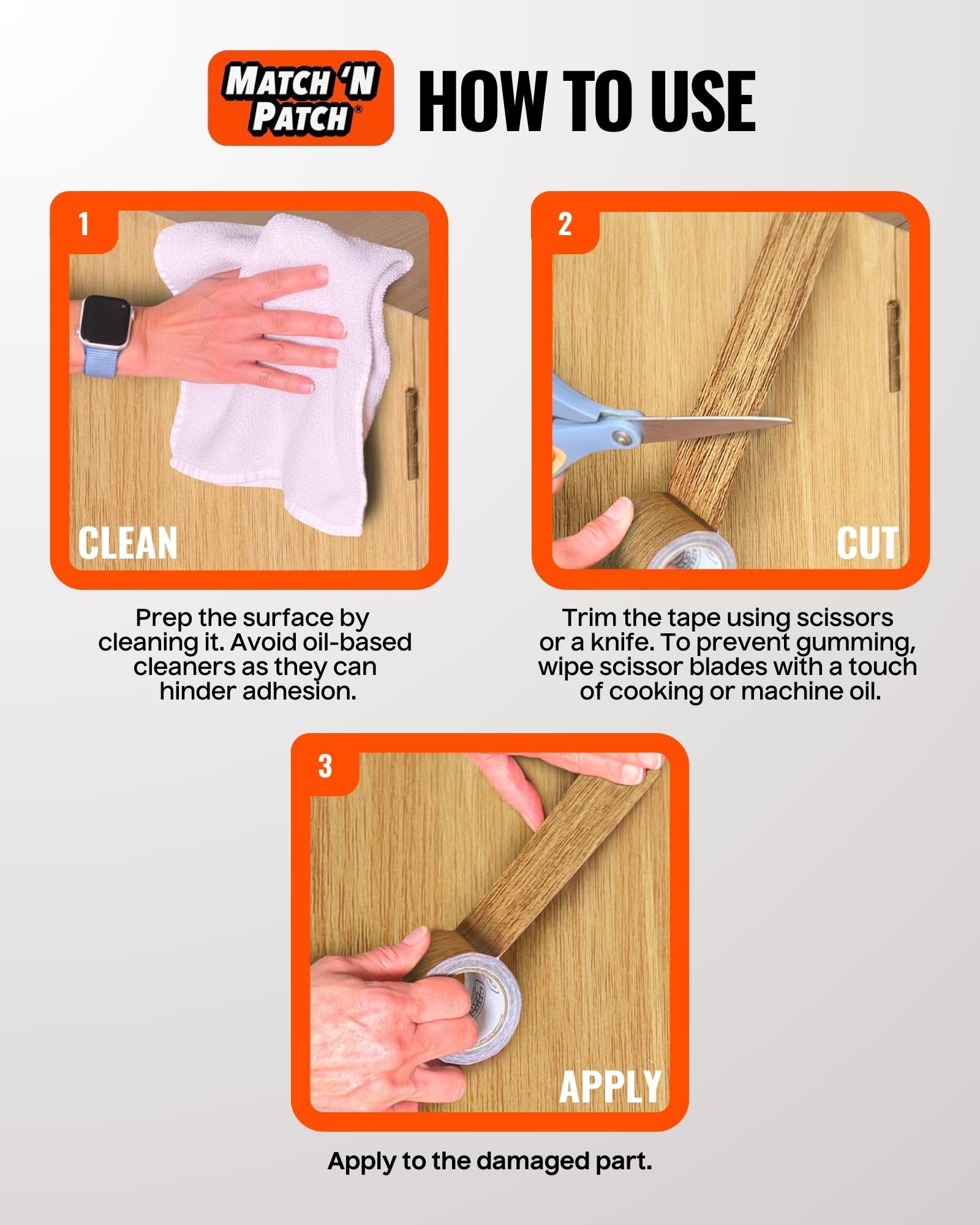 Wood Grain Repair Tape