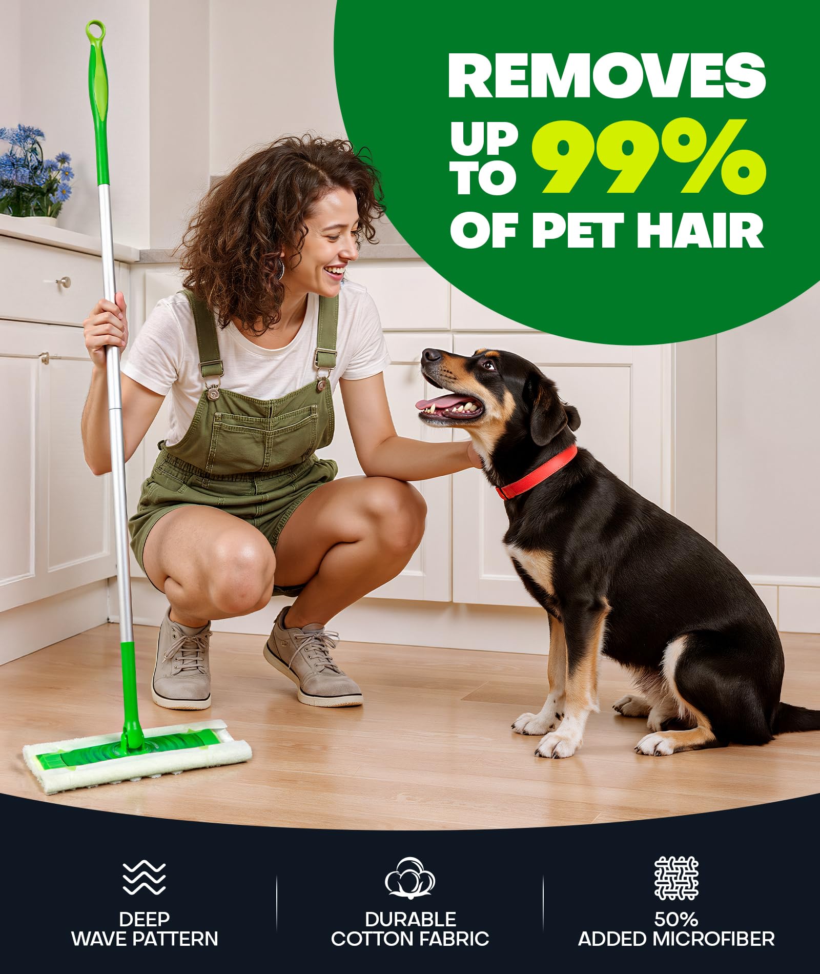 20 Count Dry Sweeping Cloth Refills for Swiffer Sweeper Pet