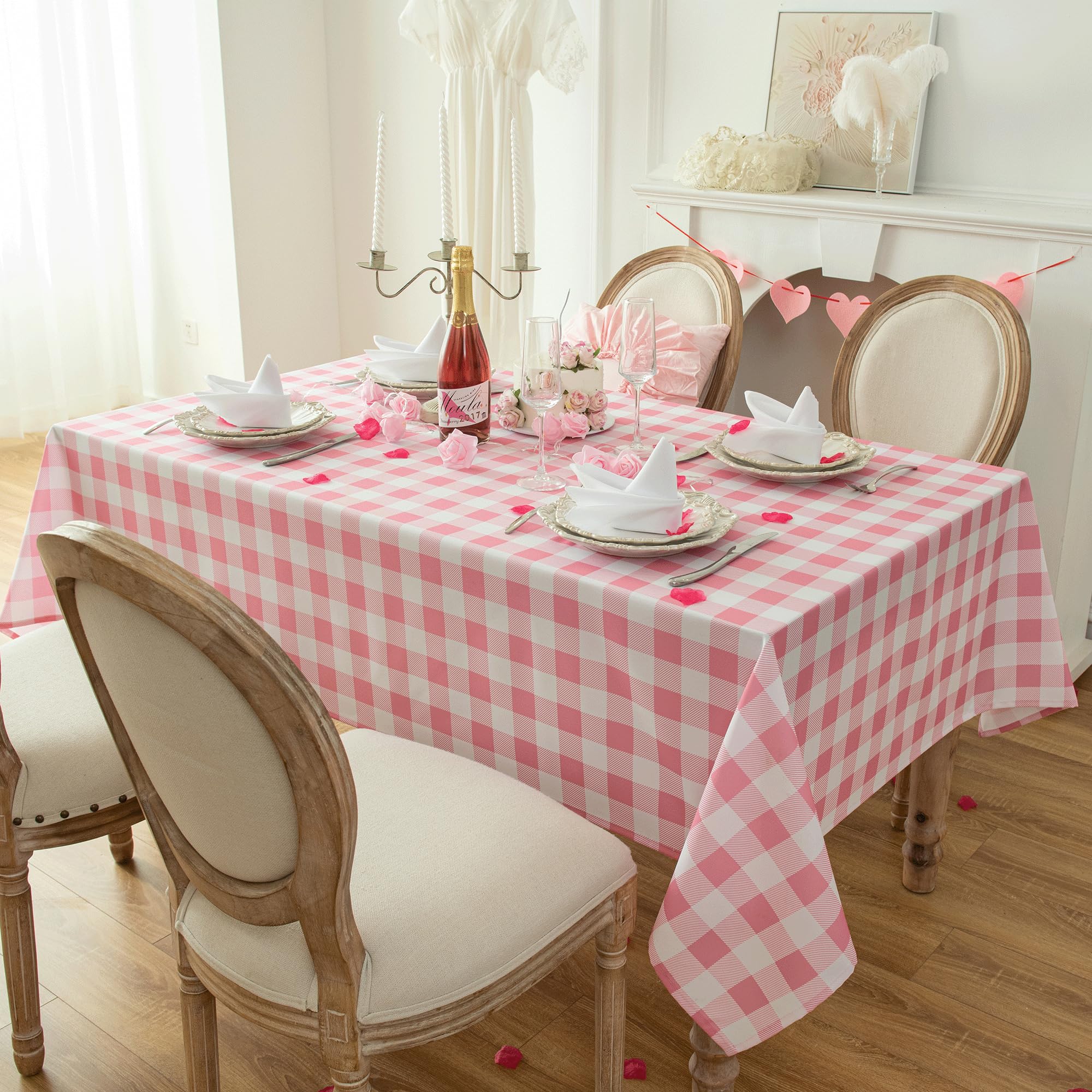Waterproof Checkered Tablecloth Fabric