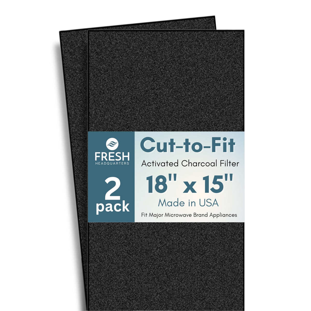 Activated Carbon Microwave Charcoal Filters (2 Count)