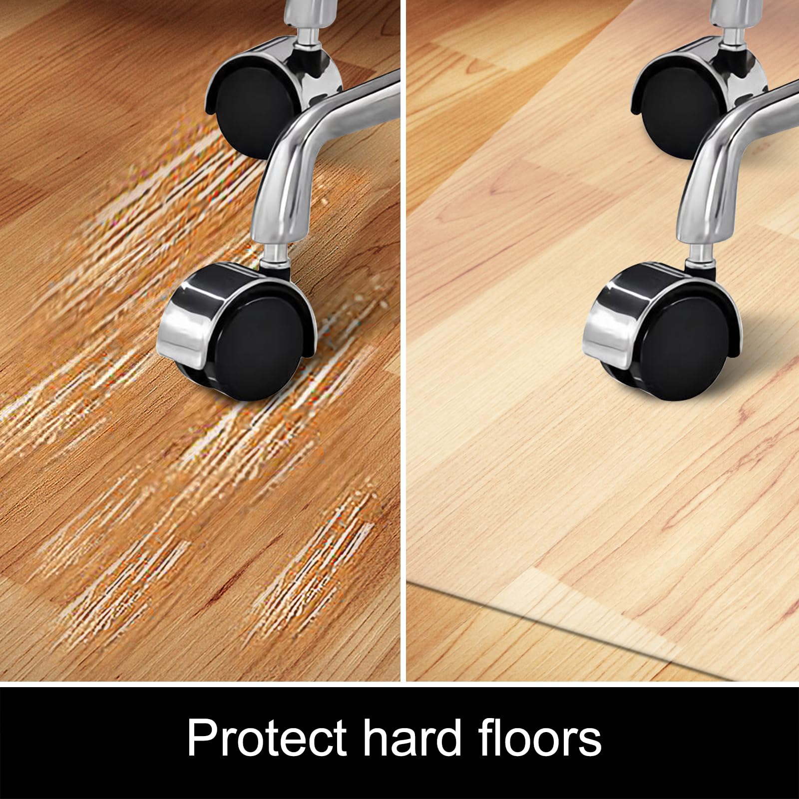 Clear Chair mat for Hardwood Floor 46 x 46 inches