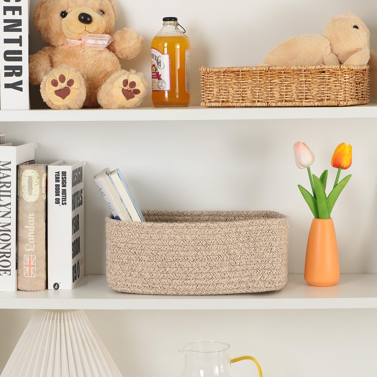 Small Storage Baskets for Organizing (3 Count)