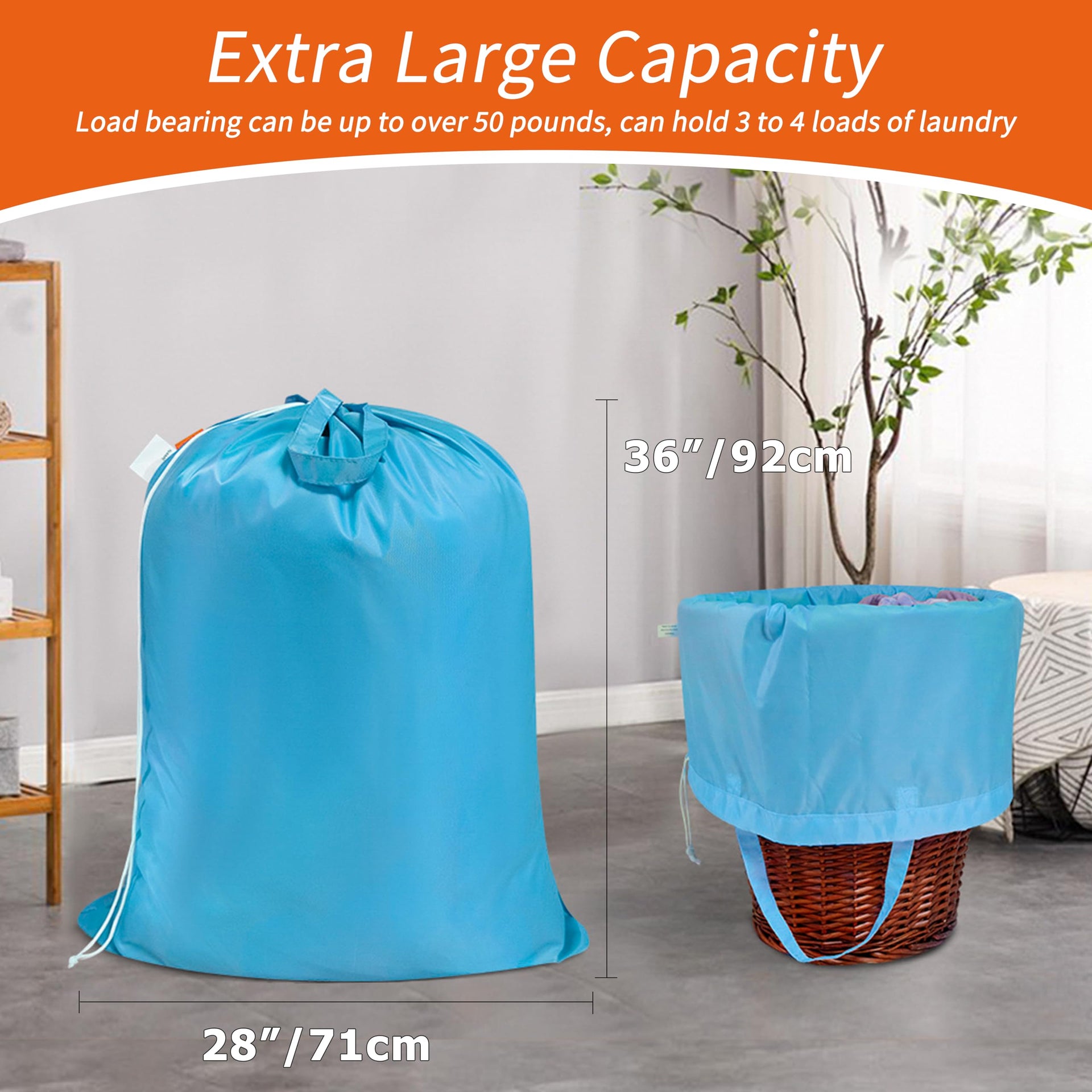 Extra Heavy Duty Laundry Bag with Handles