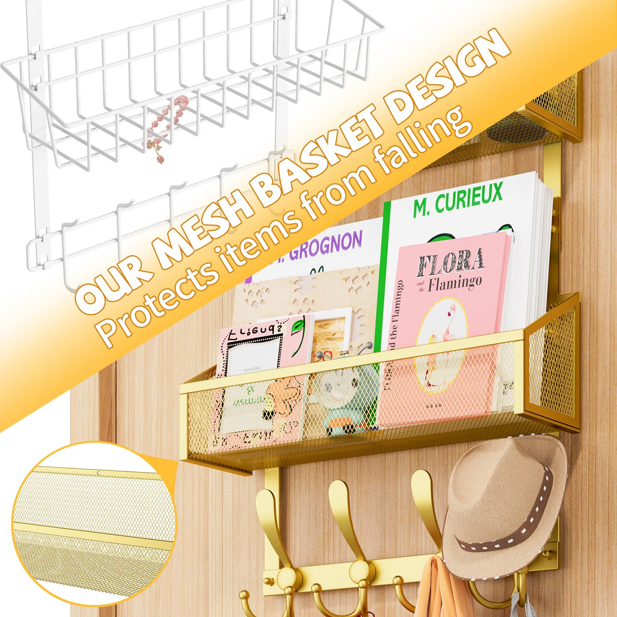 Over The Door Hooks Organizer