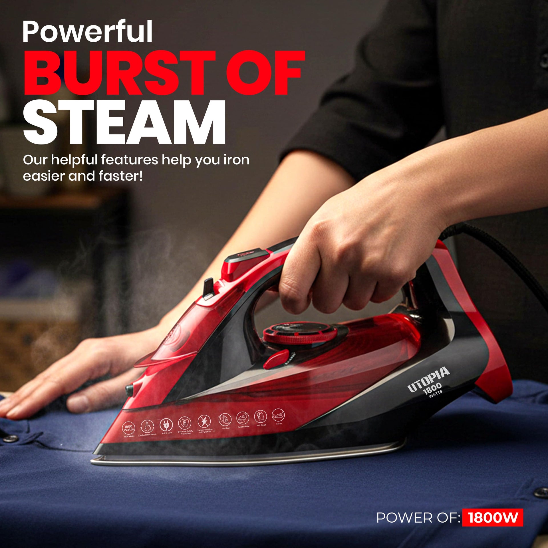 Steam Iron 1800W Non