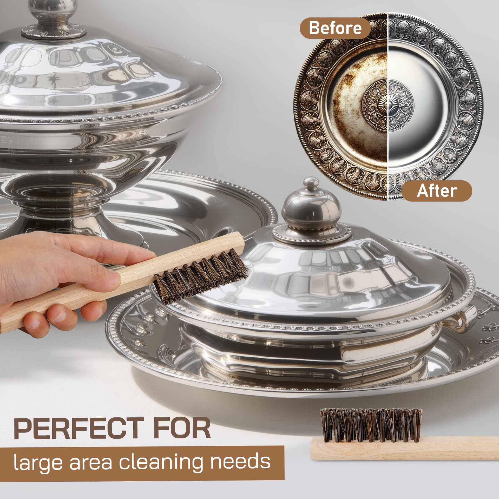 Silver Cleaning Brush Set (3 Count)