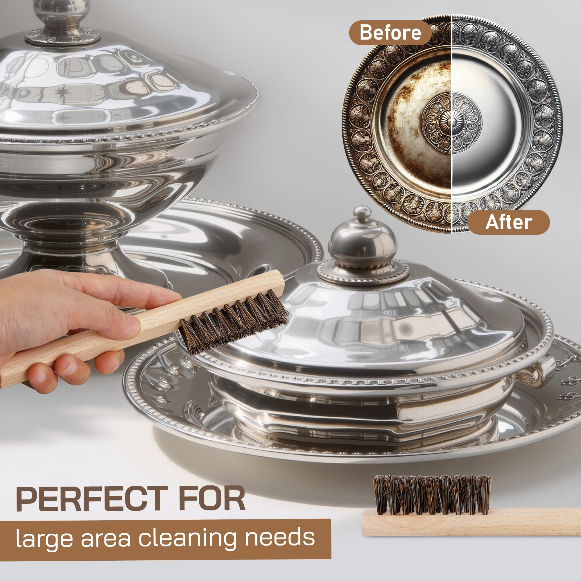Silver Cleaning Brush Set (3 Count)