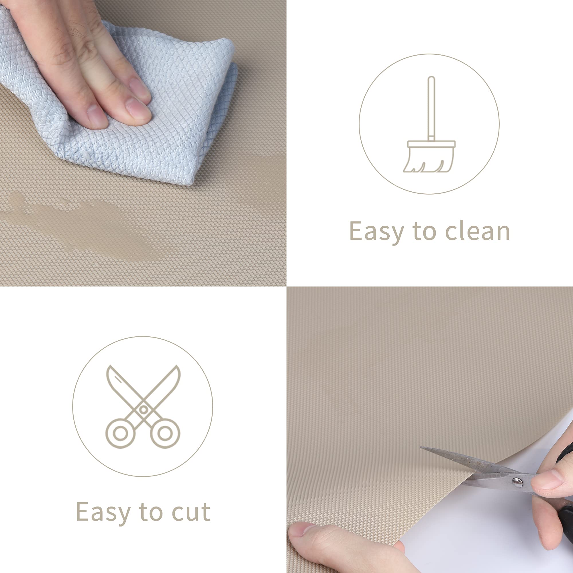 Kitchen Shelf Liner Drawer Liners (19.3552777777778 Sq Ft)