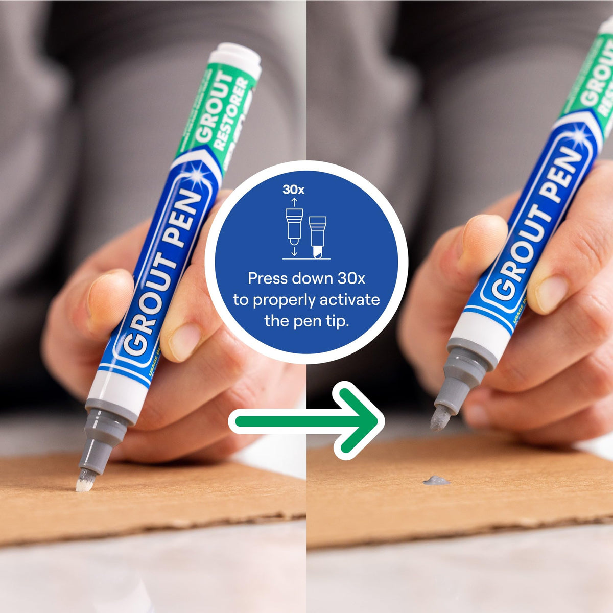Grout Pen Grey Tile Grout Paint Marker (3 Count)