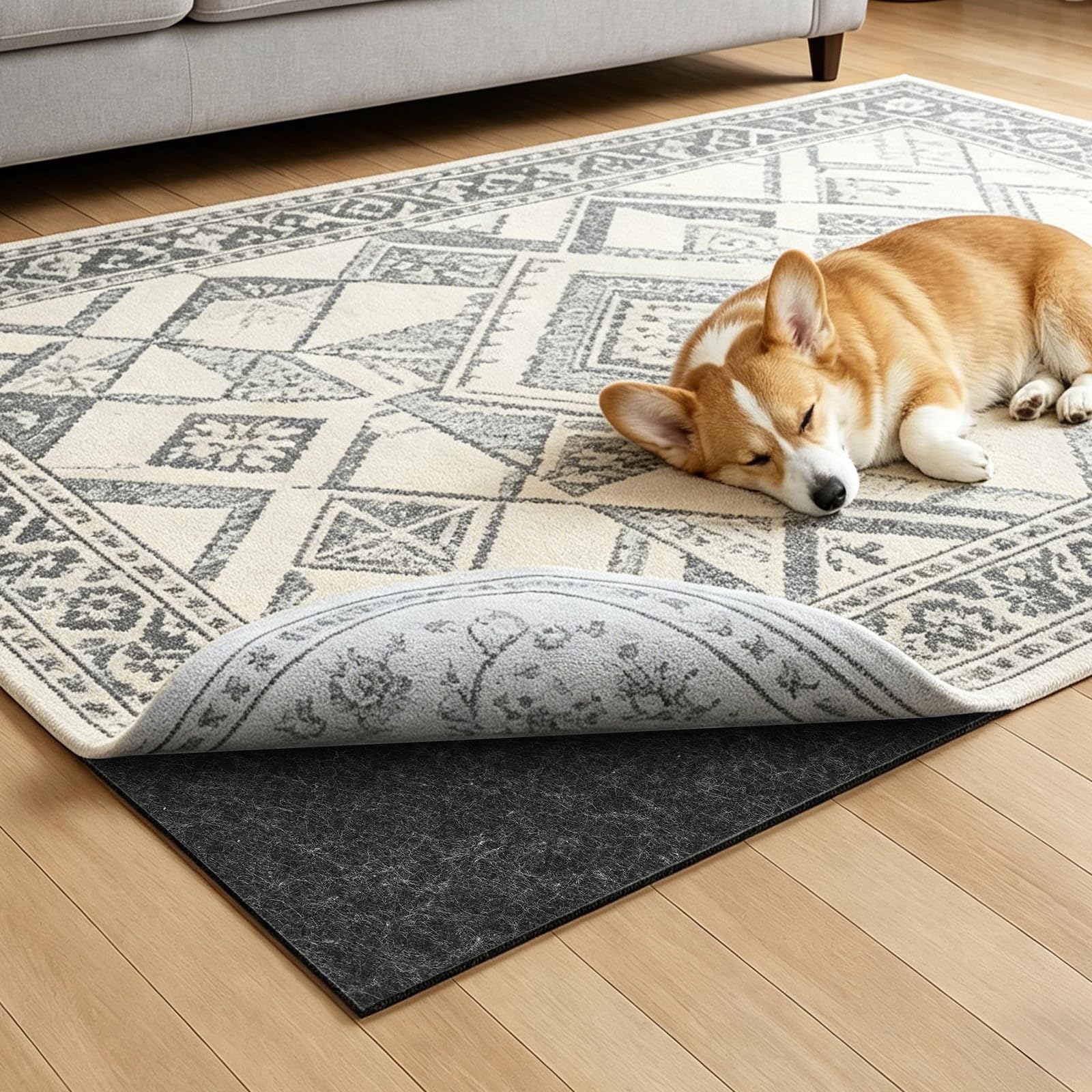 8x10 Ft Non Slip Rug Pad Gripper (80 Sq Ft)