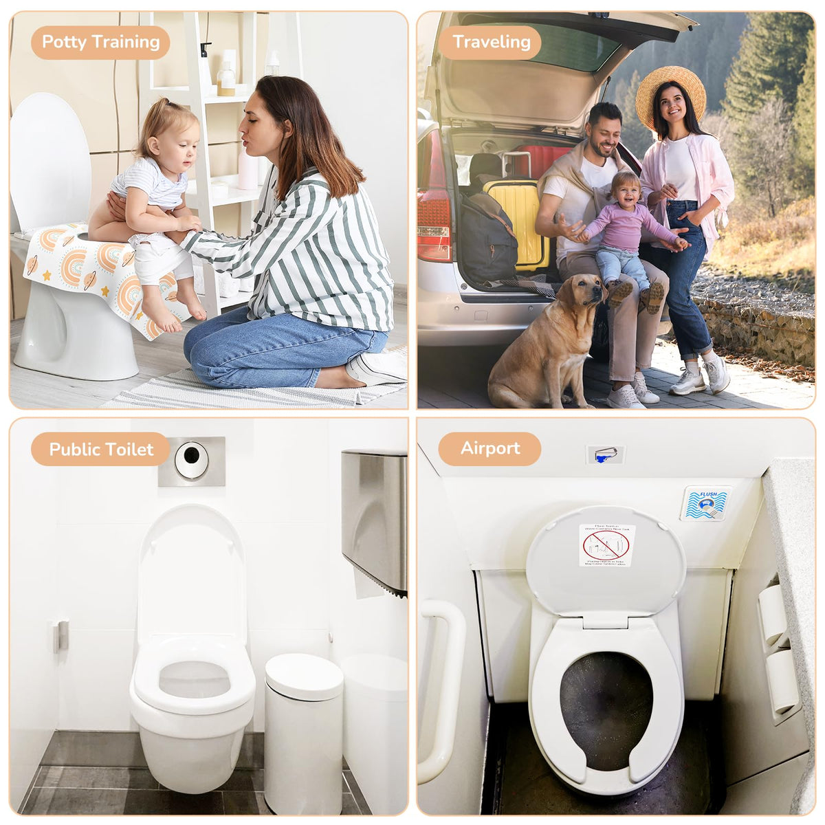 30 Pack Toilet Seat Covers Disposable (30 Count)