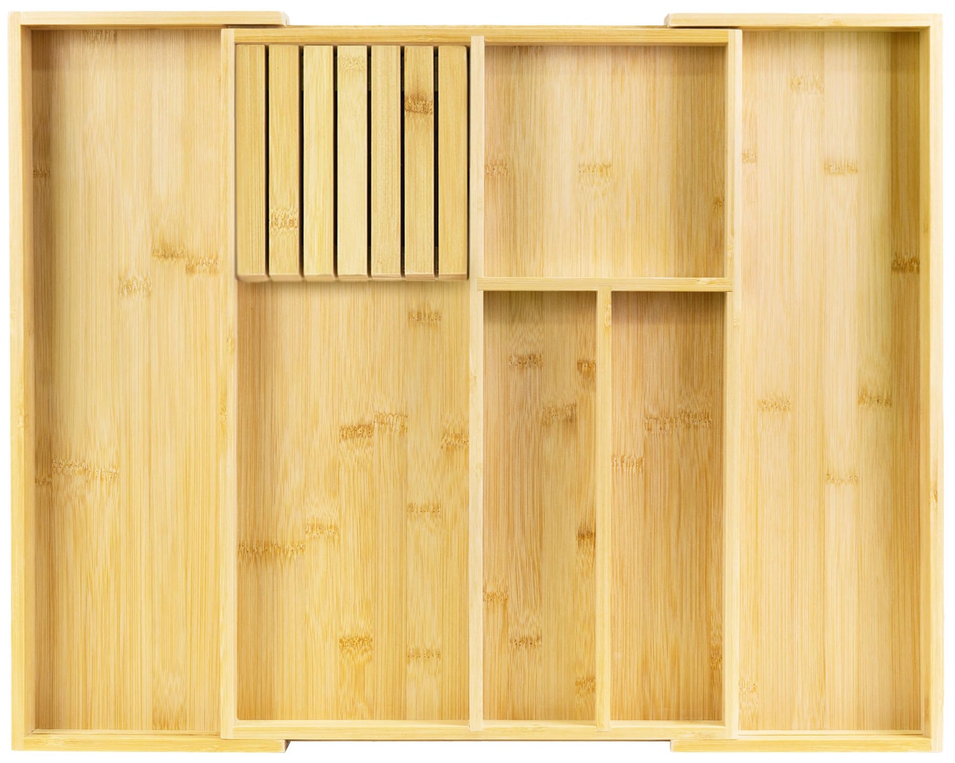 Bamboo Silverware Drawer Organizer