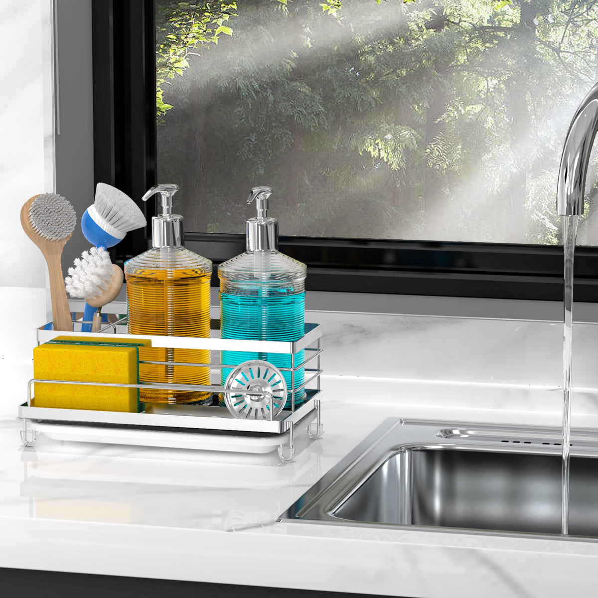 Stainless Steel Sponge Holder for Kitchen