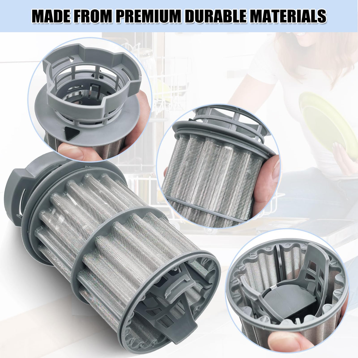 UPGRADED 645038 00645038 Dishwasher Drain Mesh Filter
