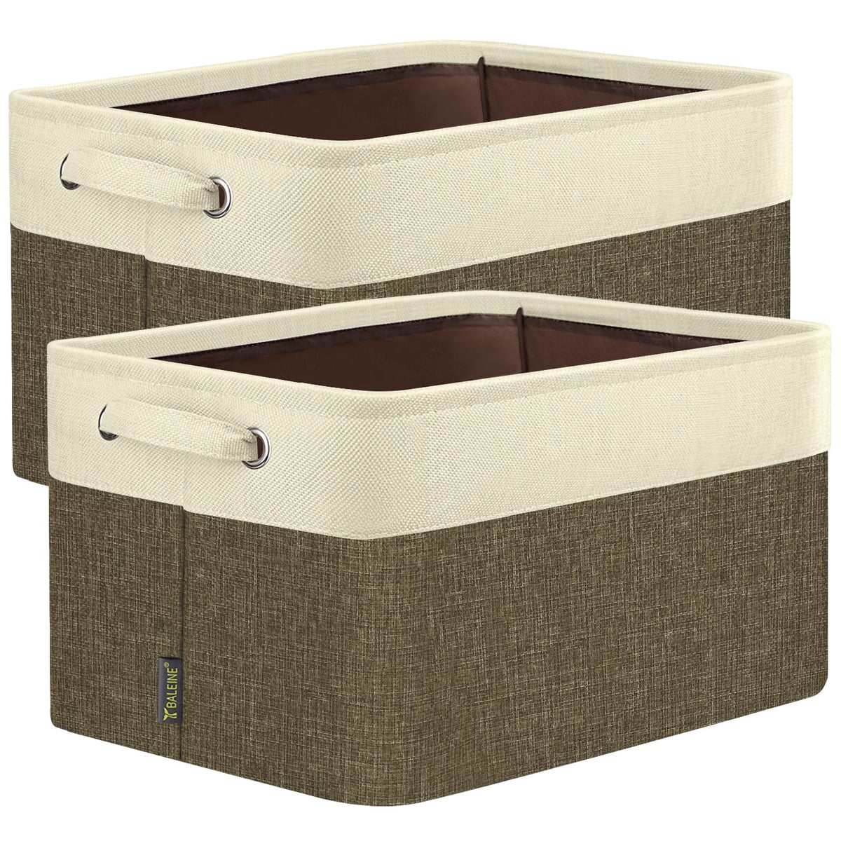 2 Pack Fabric Closet Storage Bins for Shelves (2 Count)