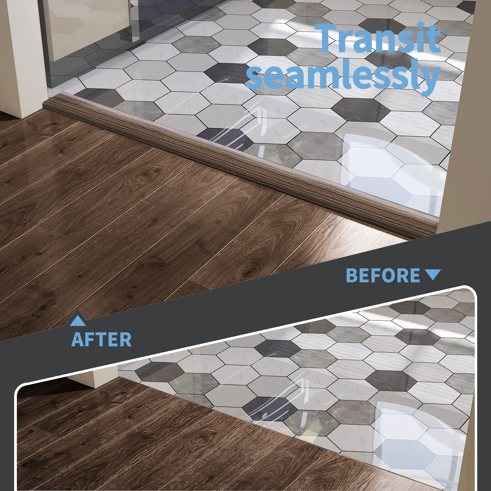 10 ft Flat Floor Transition Strip