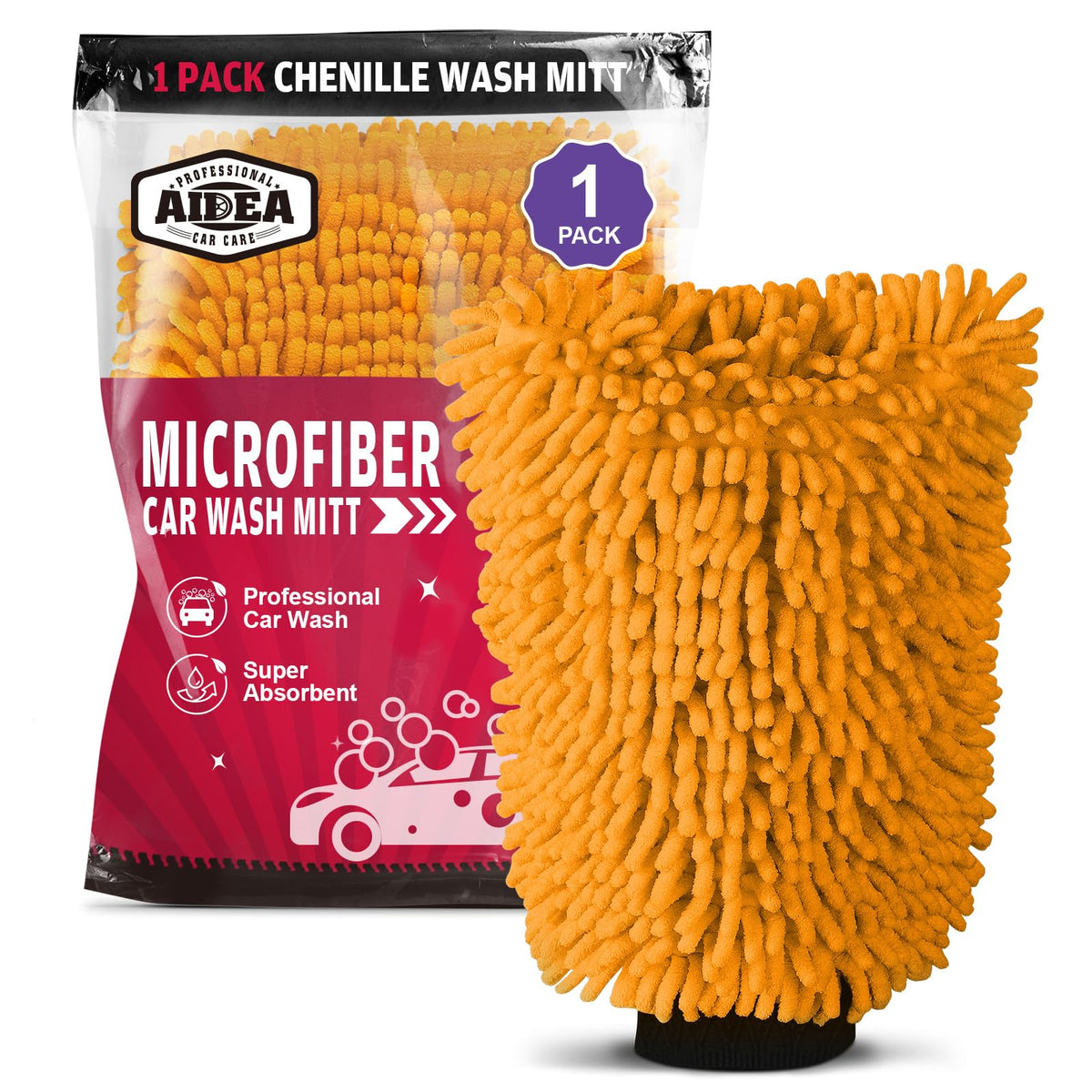 Car Wash Mitt Microfiber