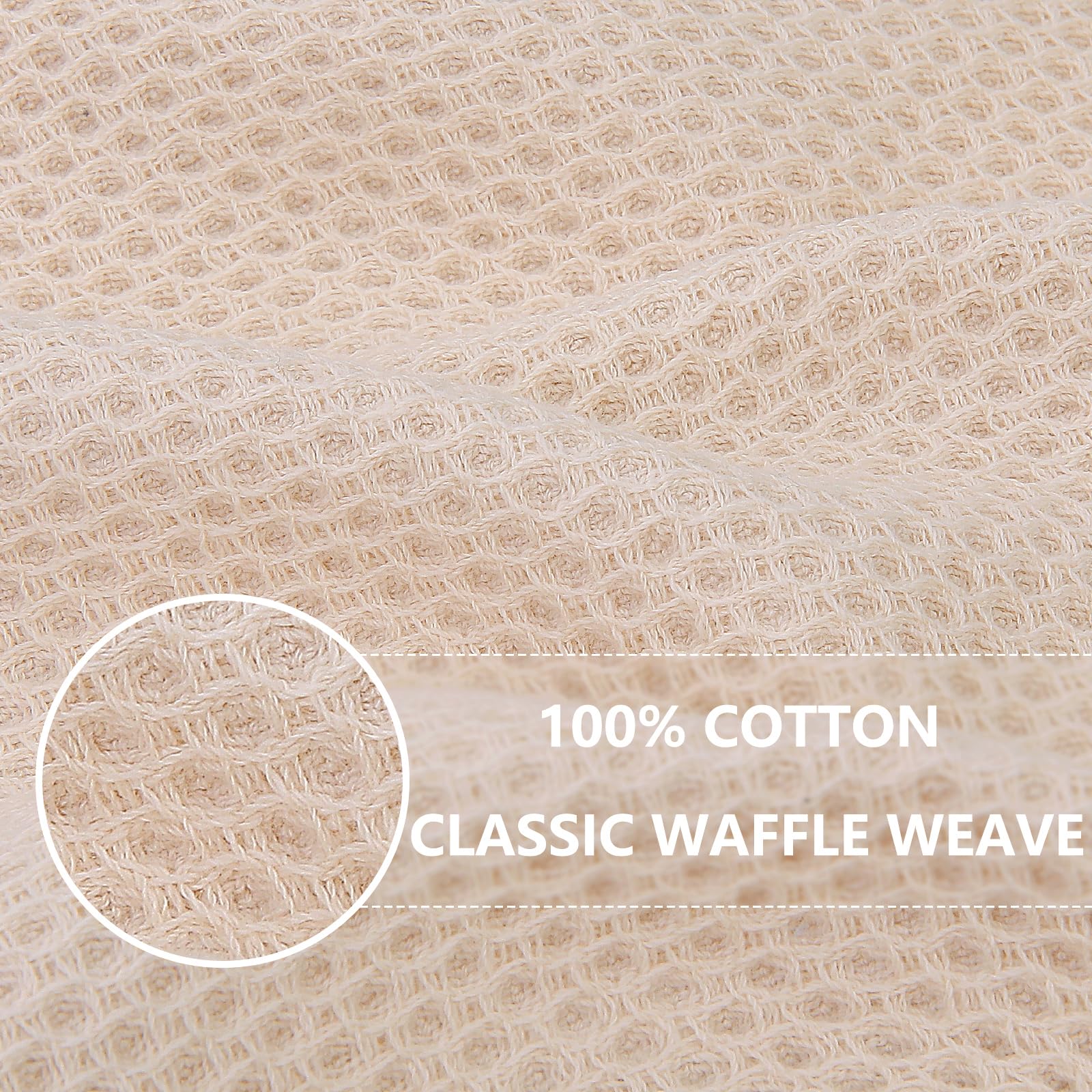 100% Cotton Waffle Weave Kitchen Dish Cloths 12 (12 Count)