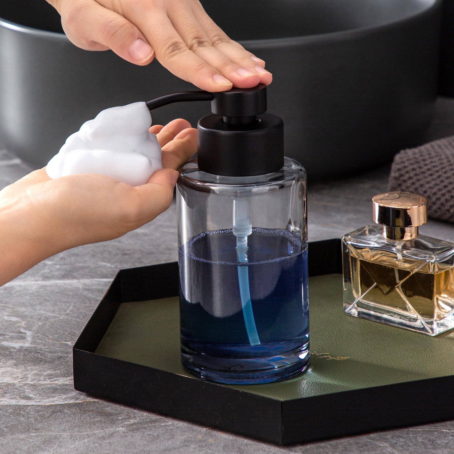 Black Foaming Soap Dispenser