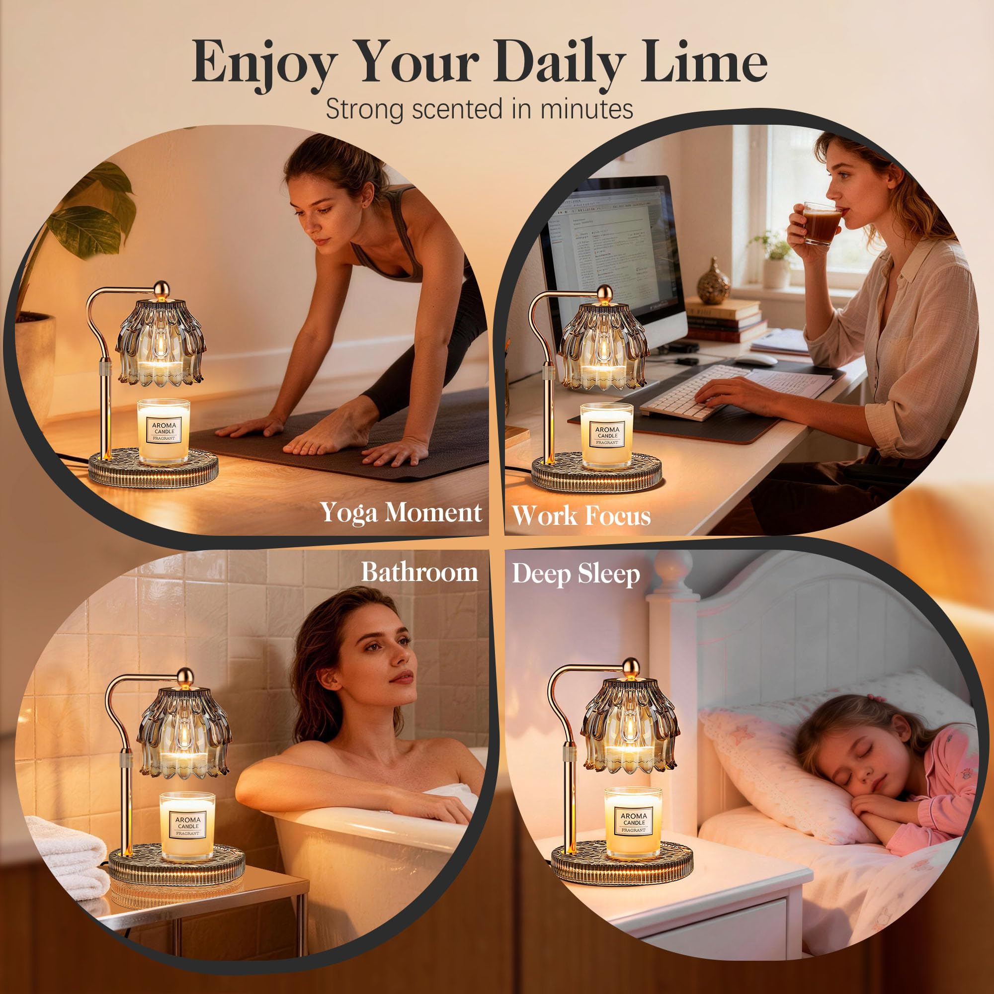 Candle Warmer Lamp with Timer Dimmer