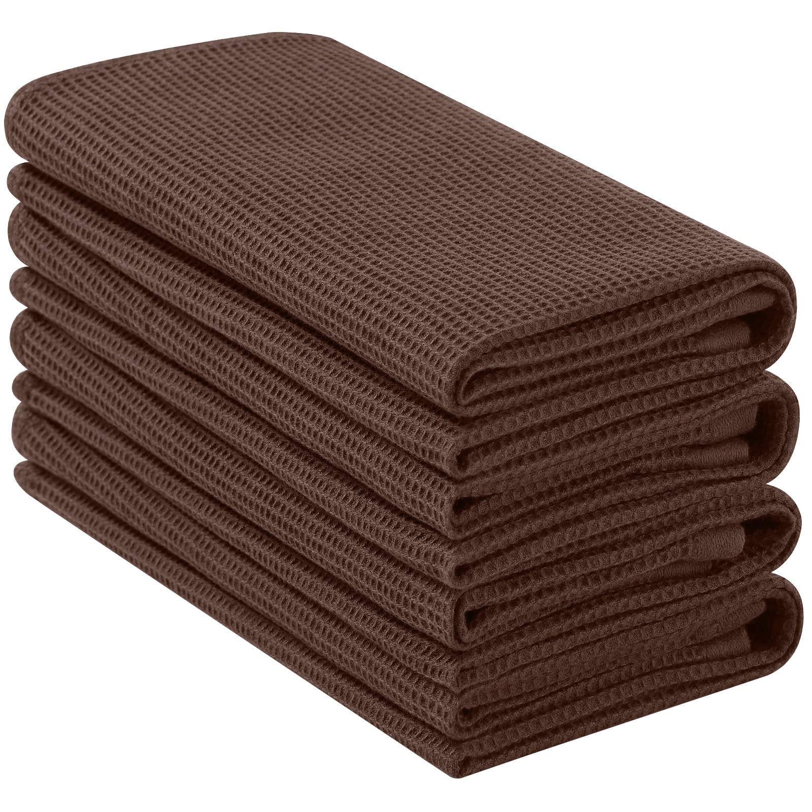 100% Cotton Waffle Weave Kitchen Towels (4 Count)