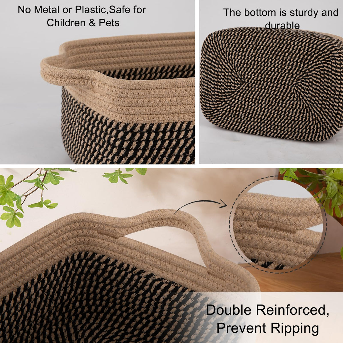 3 Pack Storage Baskets for Organizing