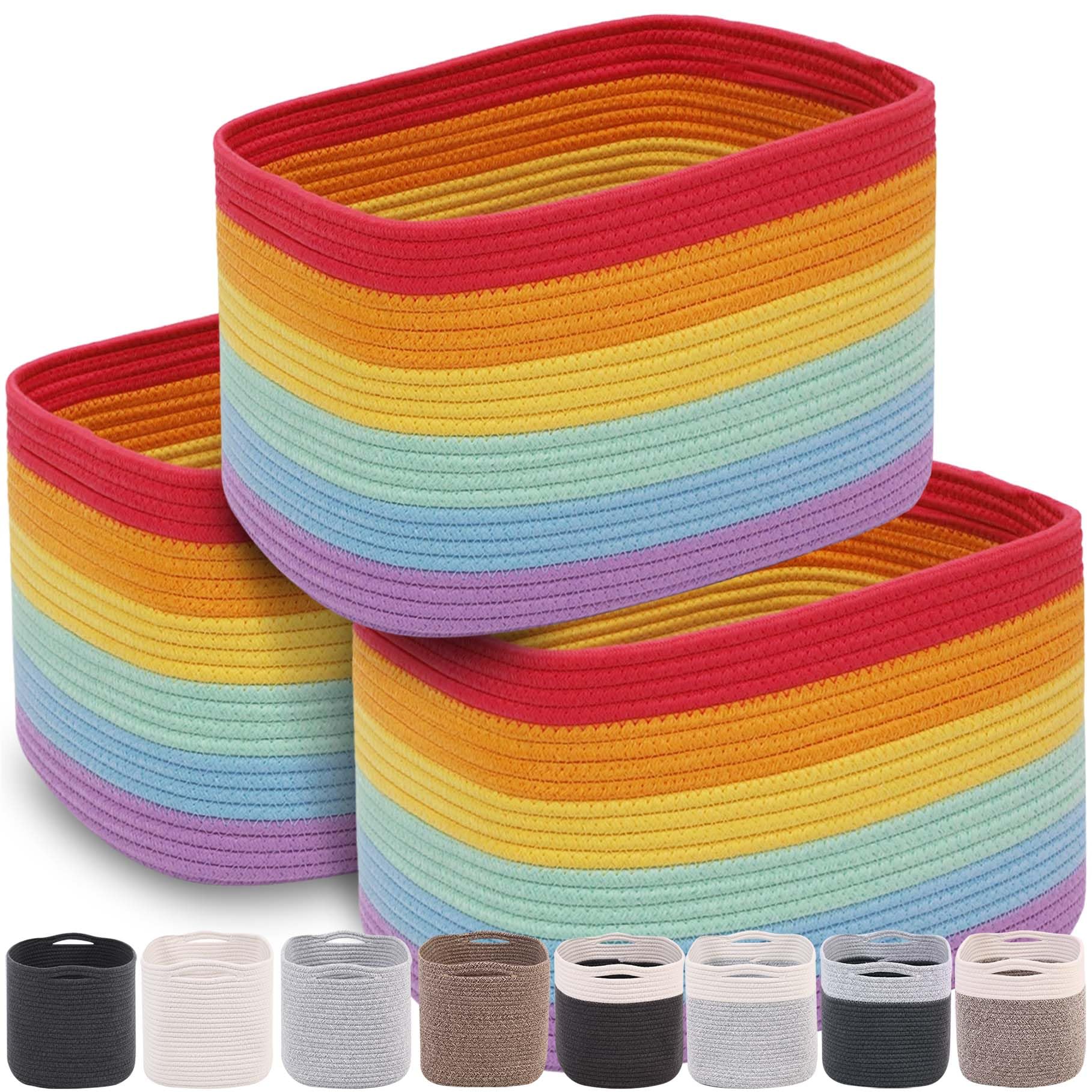 Cotton Rope Baskets for Organizing (3 Count)