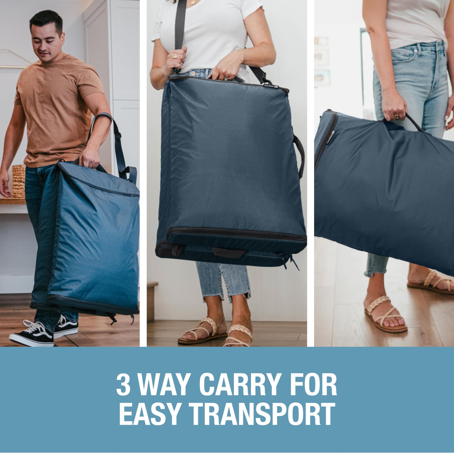 Hanging Laundry Hamper Bag with Over the Door Hooks