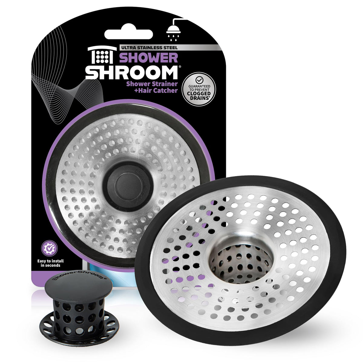 SHSULT755 Ultra Revolutionary Shower Hair Catcher Drain Protector