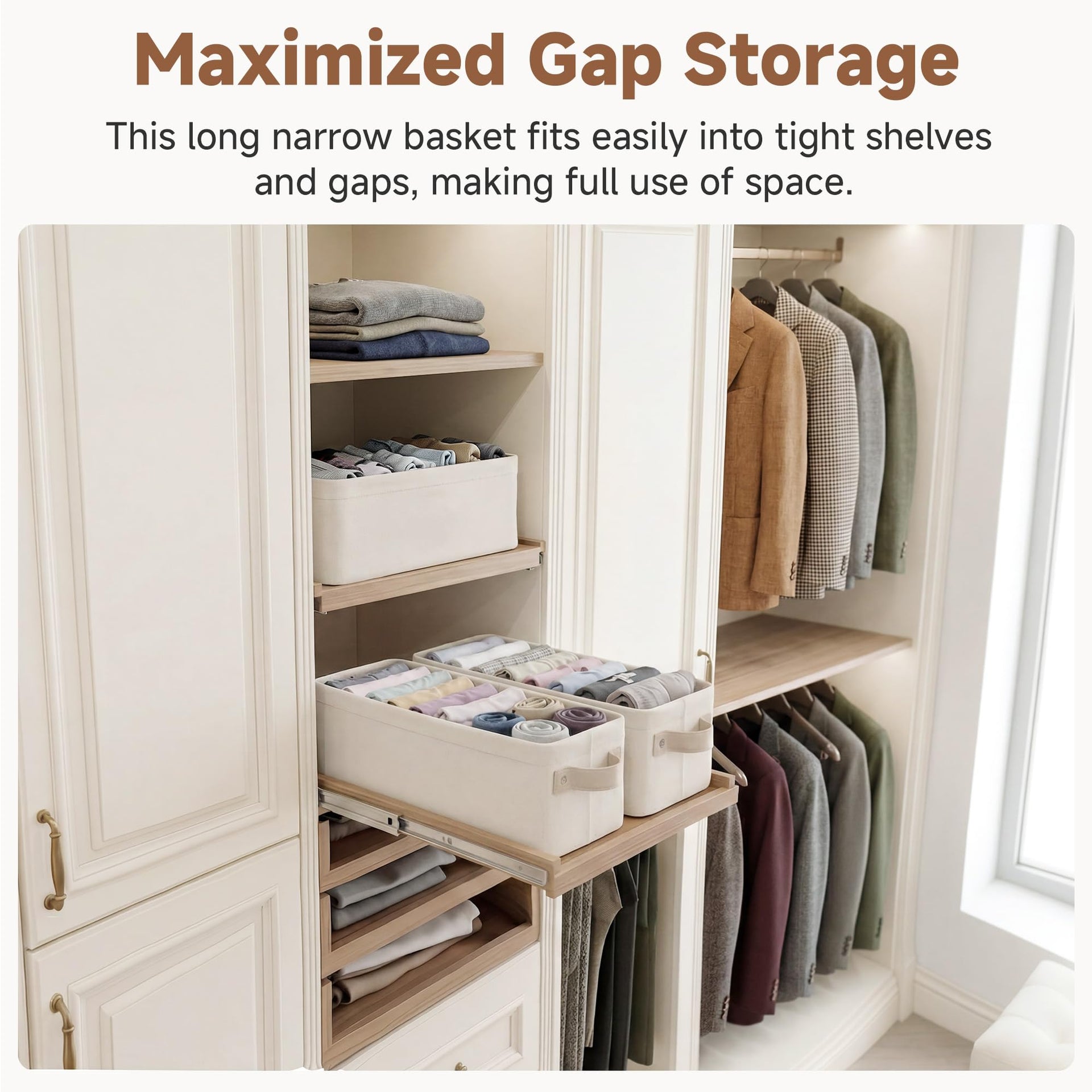 Narrow Storage Bins (2 Count)