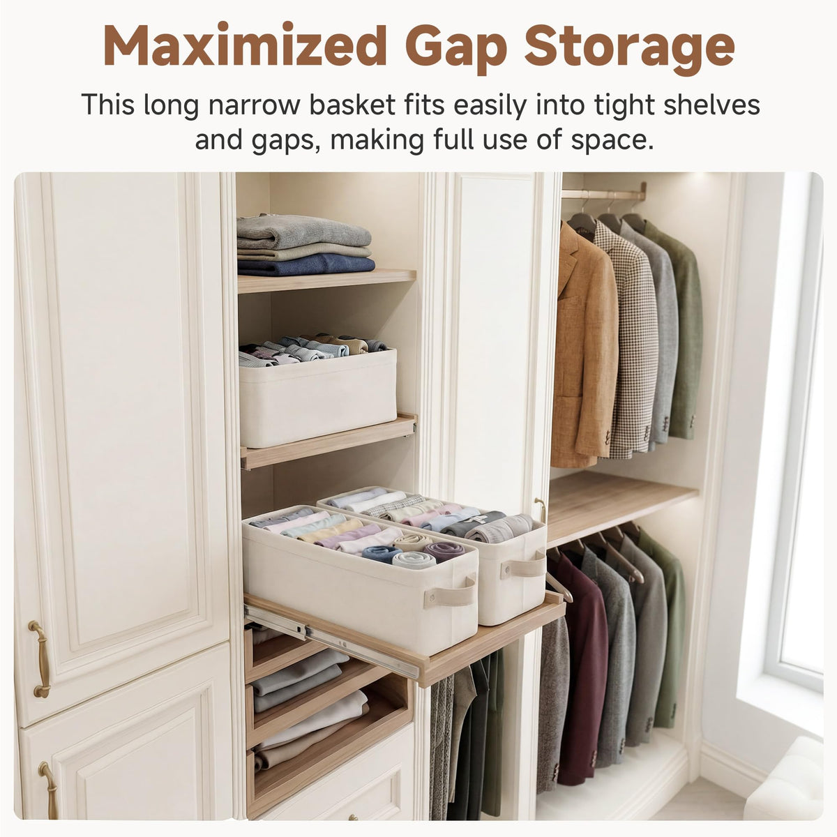 Narrow Storage Bins (2 Count)