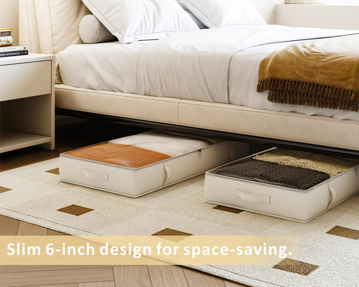 Side Supported Under Bed Storage Containers (2 Count)