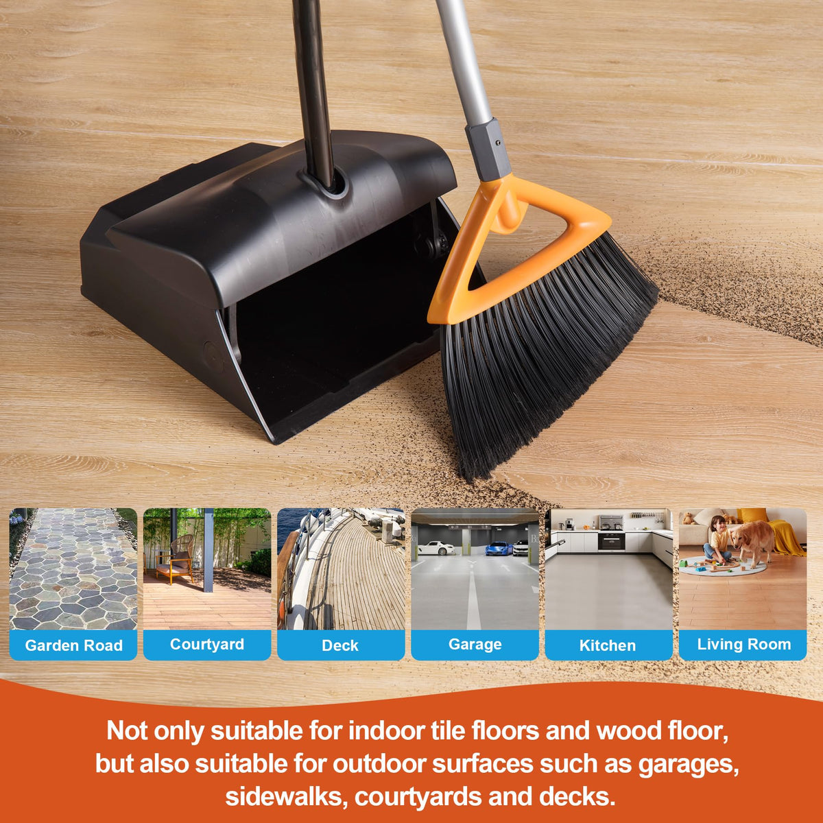 Outdoor Broom for Sweeping Patio