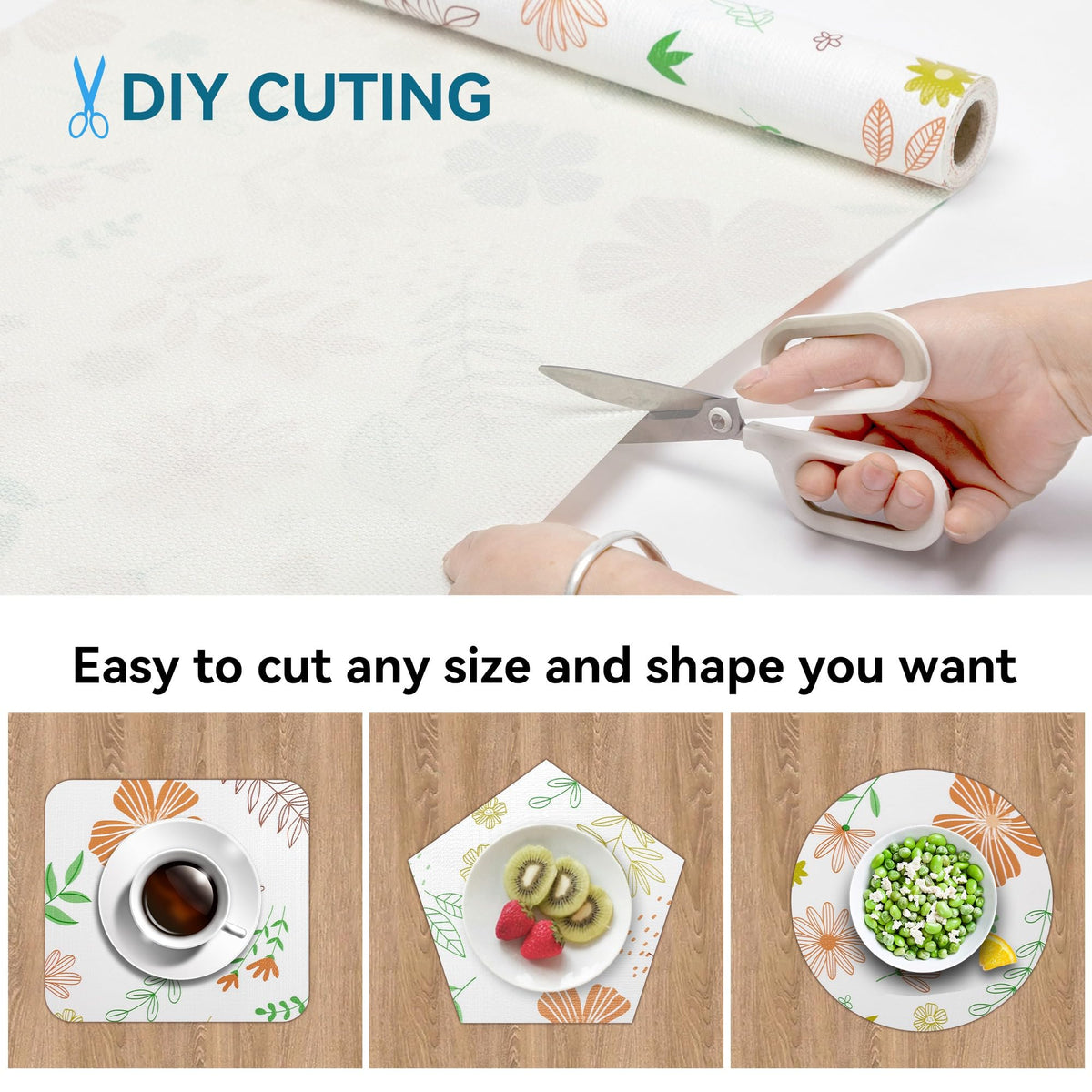 Bulk Shelf Liner 12in by 60 in Cupboard Liner Shelving Paper for Cabinets and Drawers Pantry Shelf Liners for Kitchen Cabinets Non (720 sq in)