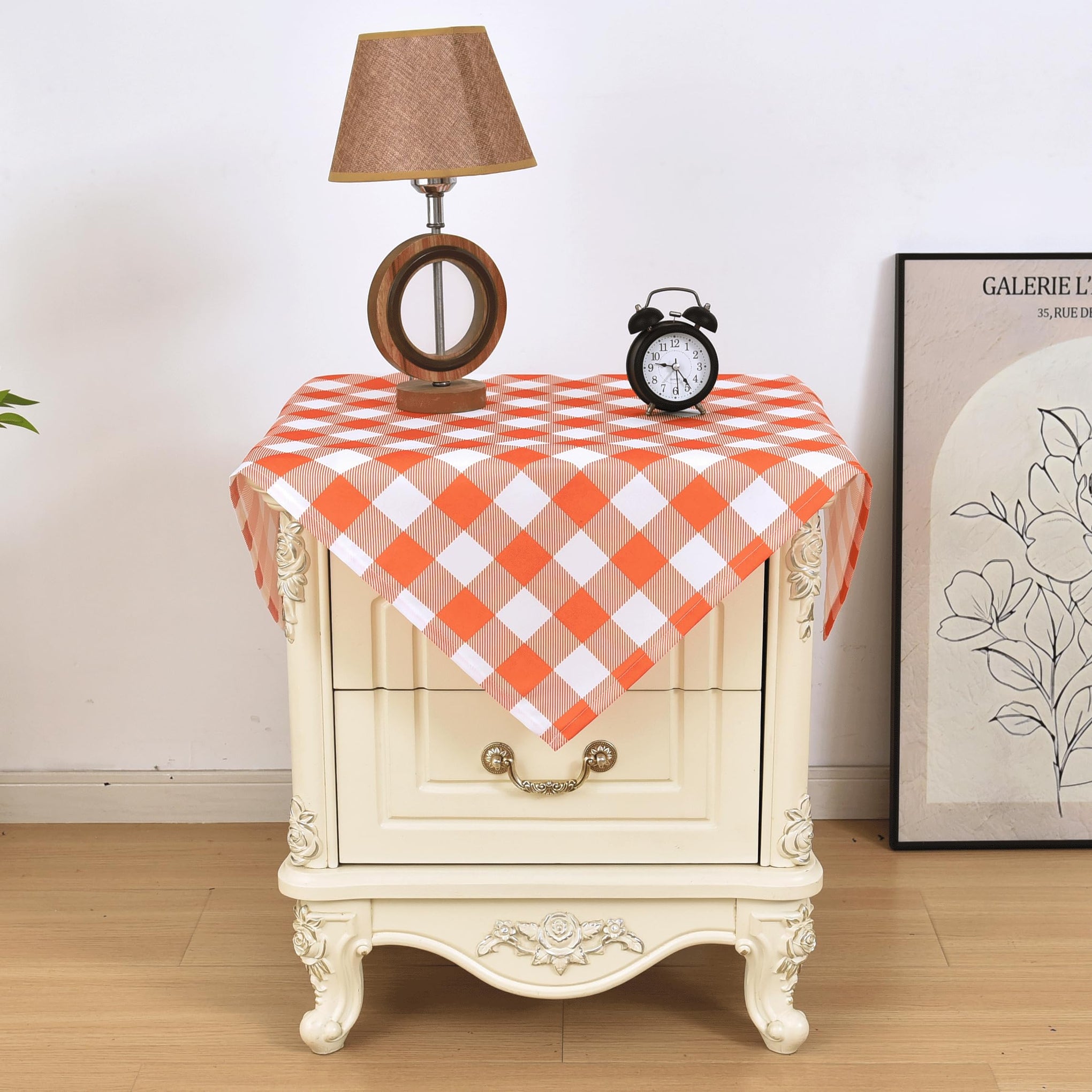 Waterproof Plaid Tablecloth Fabric