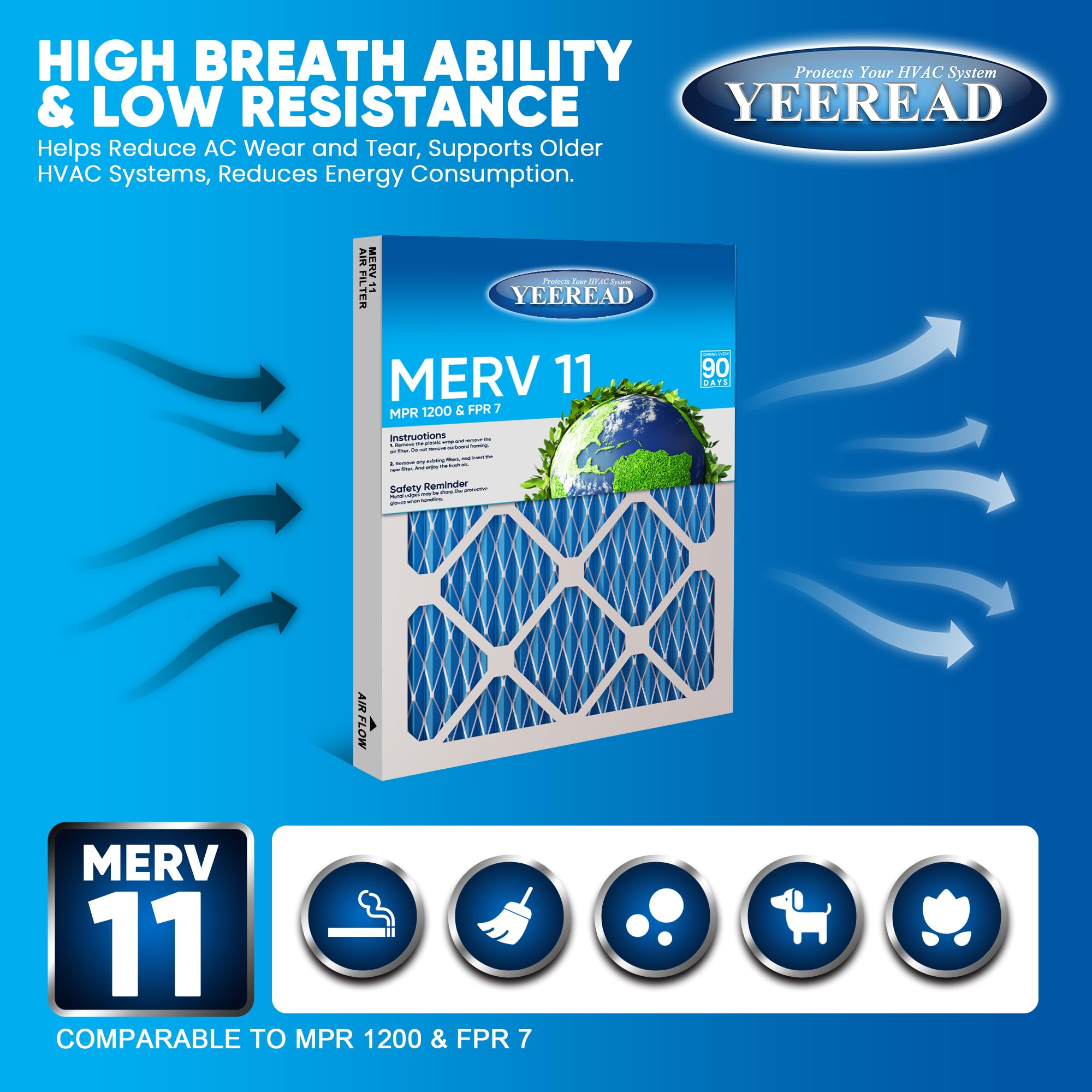 16x20x1 Air Filter (6 Count)