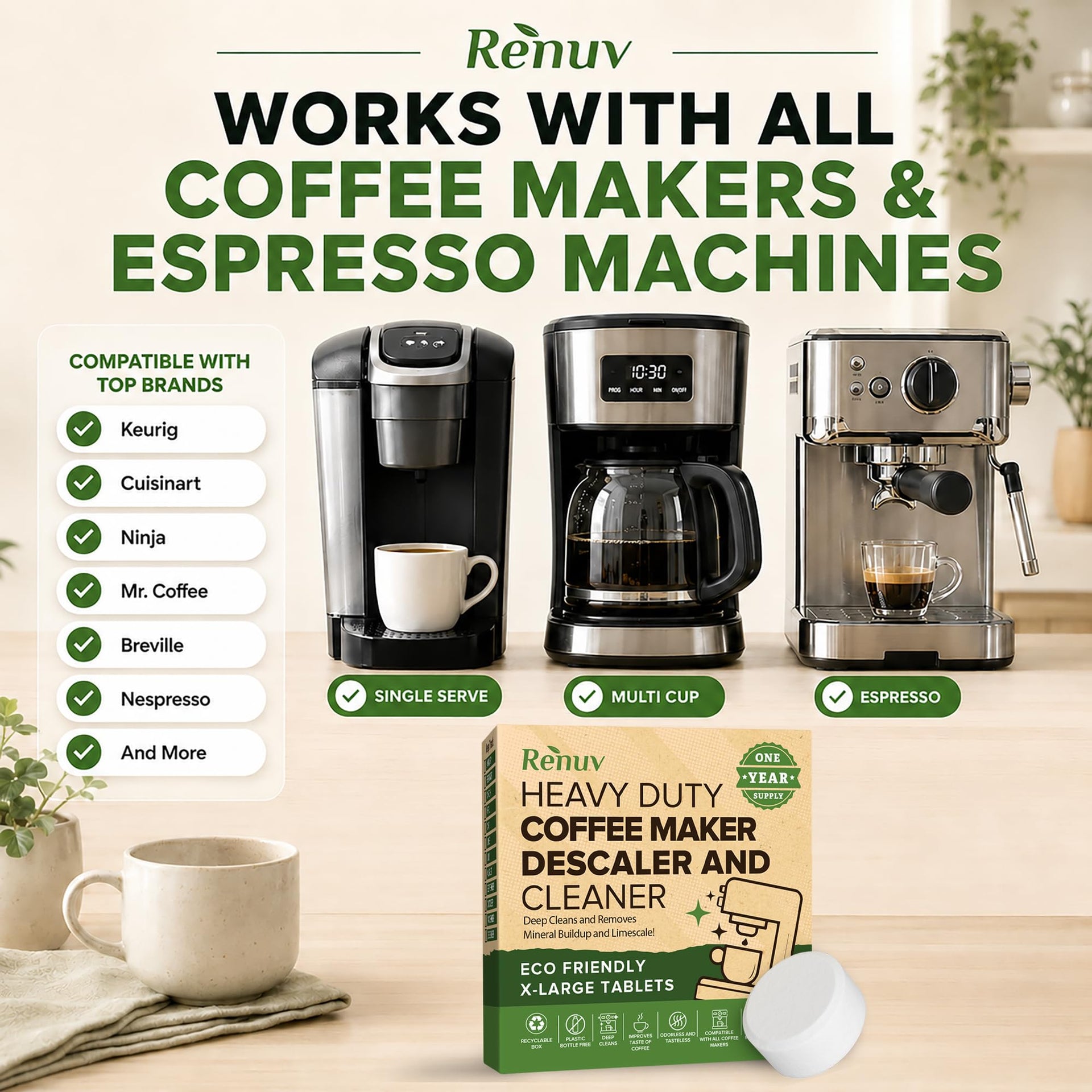 Dishwasher Cleaner + Coffee Maker Cleaner Bundle (24 Count)