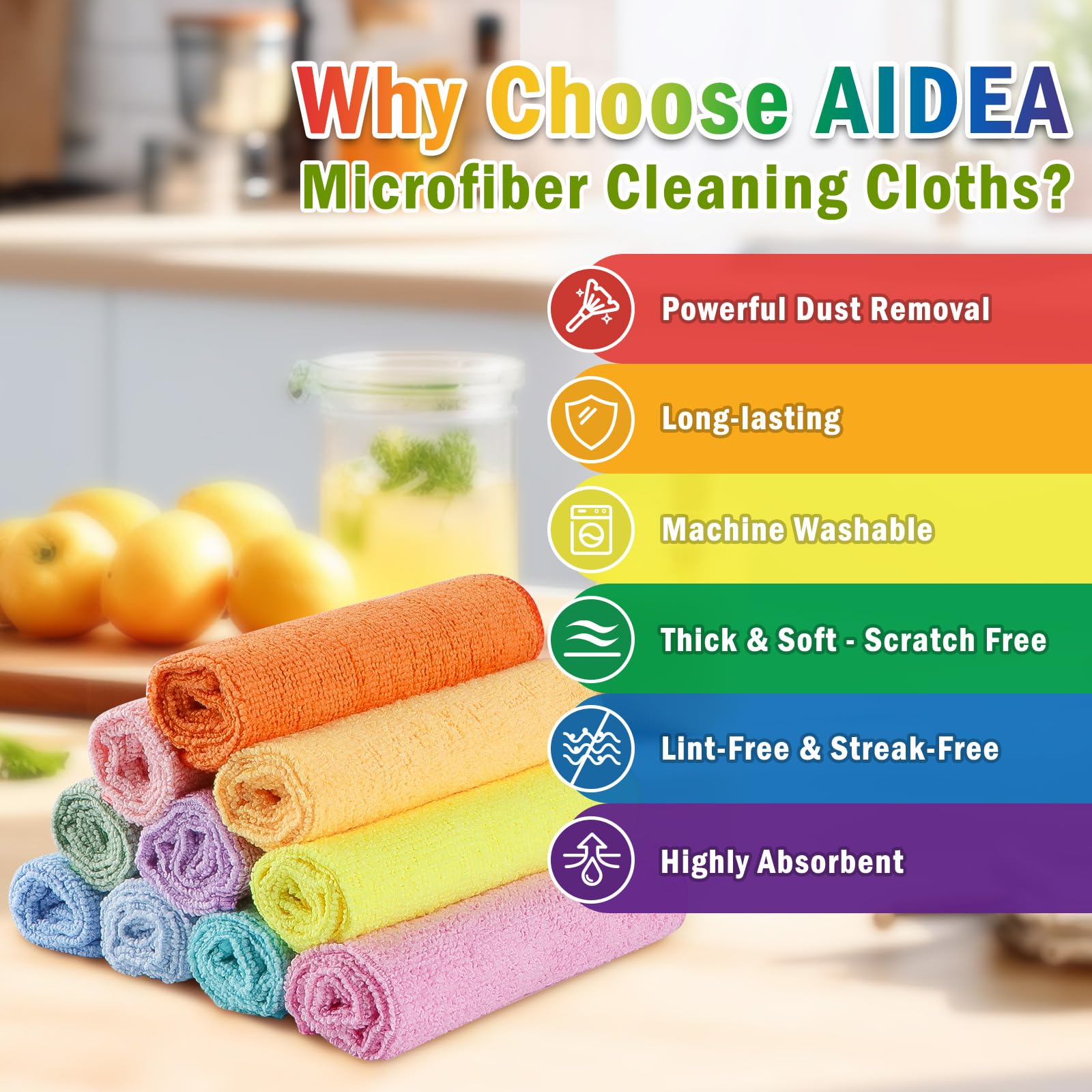 Microfiber Cleaning Cloth (20 Count)