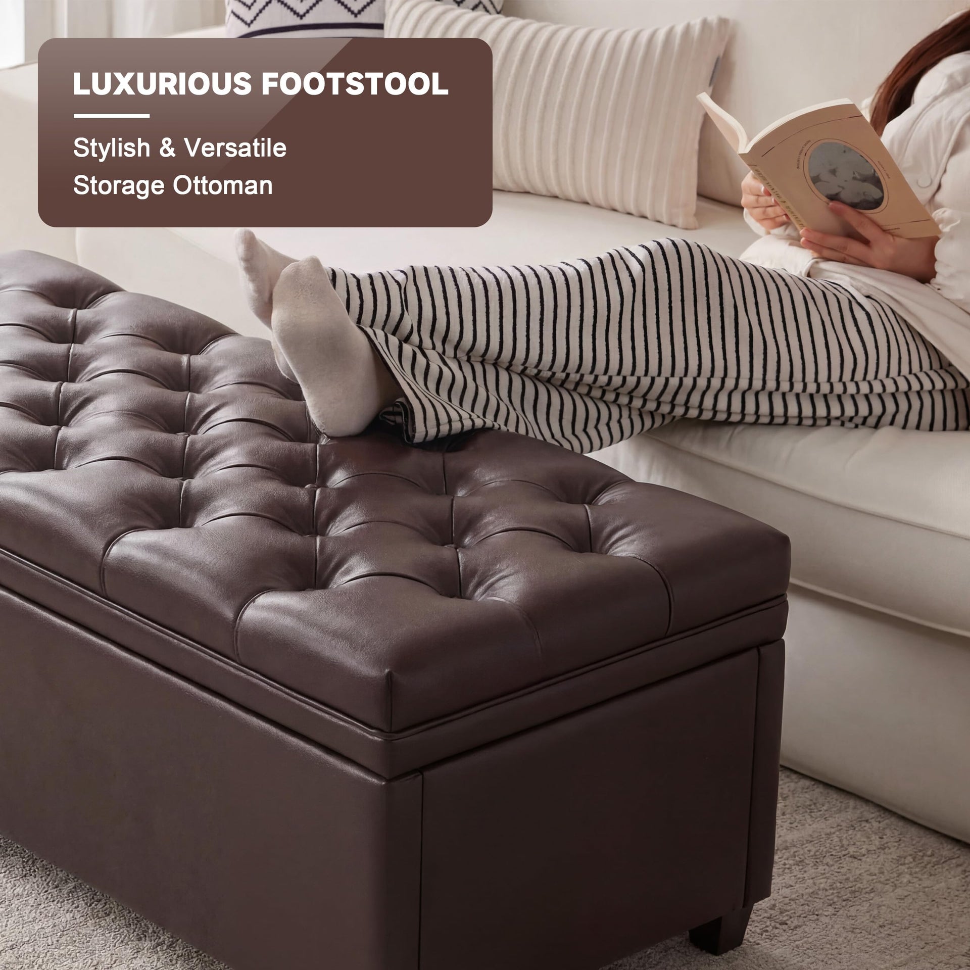 43 Inch Storage Ottoman