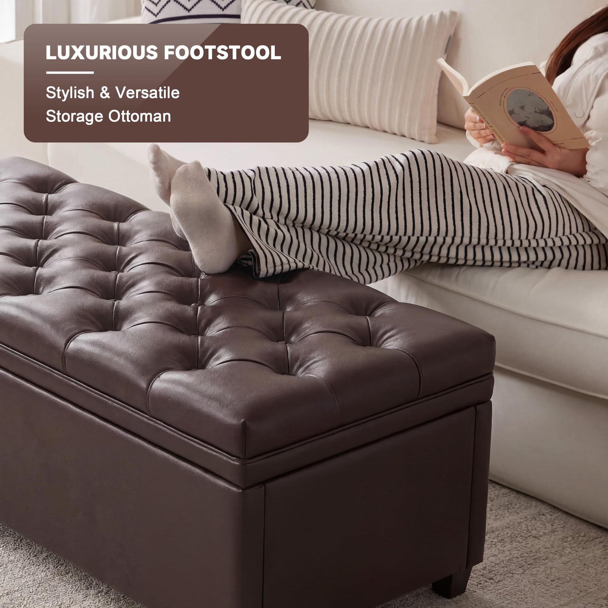 43 Inch Storage Ottoman