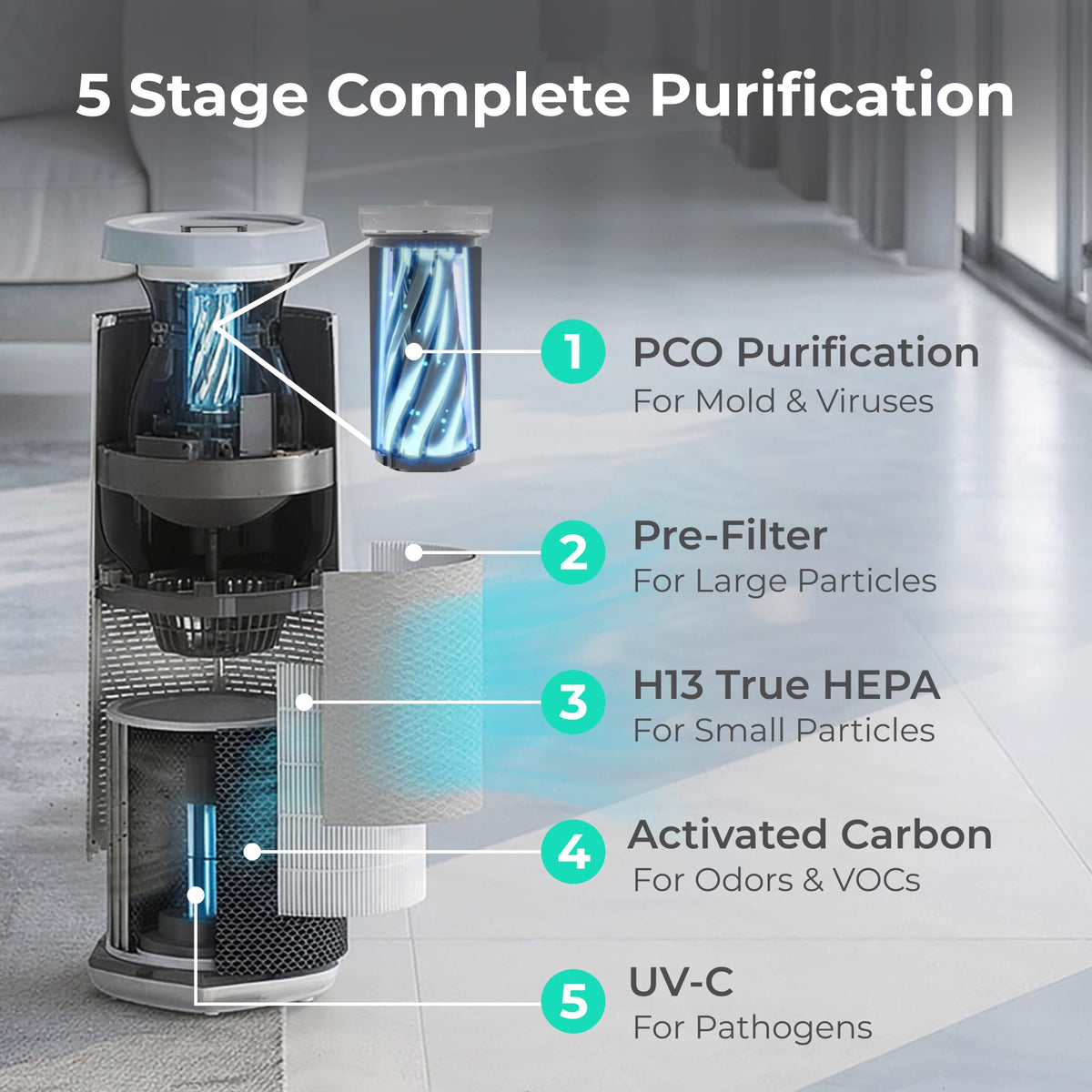 Core C750 Air Purifier for Home