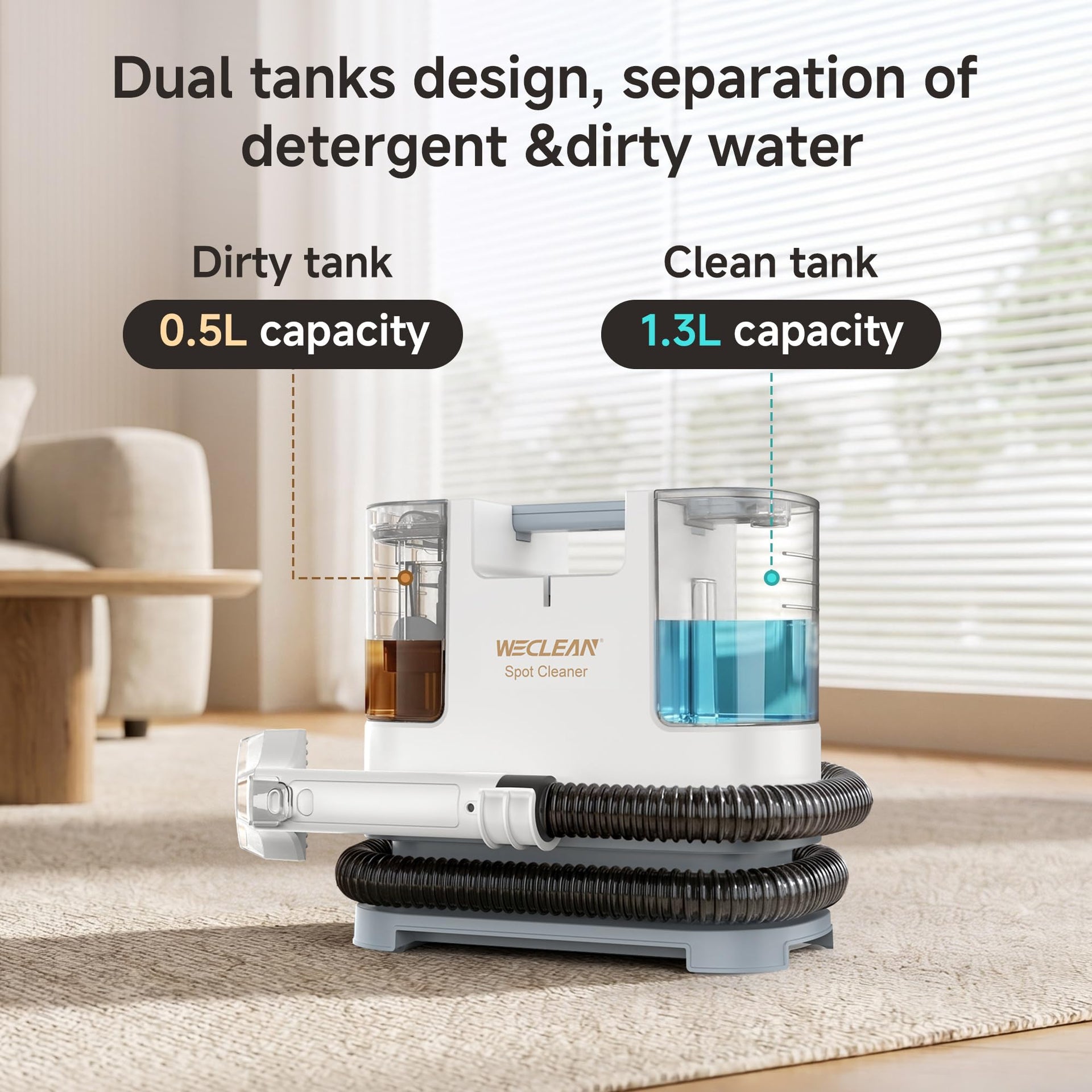 C1 Portable Extractor for Couch and Carpet Cleaner Upholstery Cleaner with Deep Cleaning Solution - ModHome Supplies